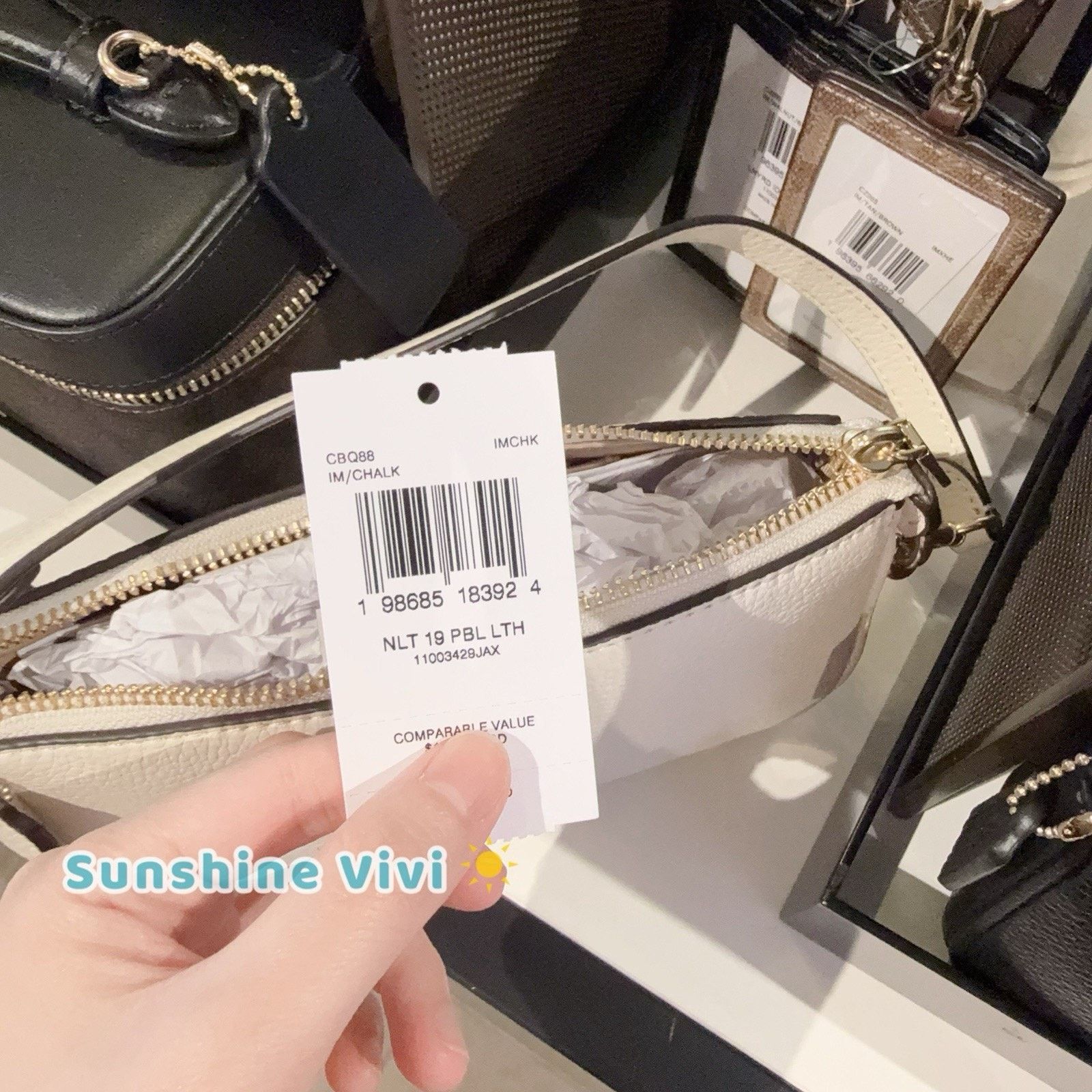 Coach NWT Coach Nolita 19 Bag Handbag Leather CBQ88 Gold/chalk Size ONE SIZE - 6 Thumbnail