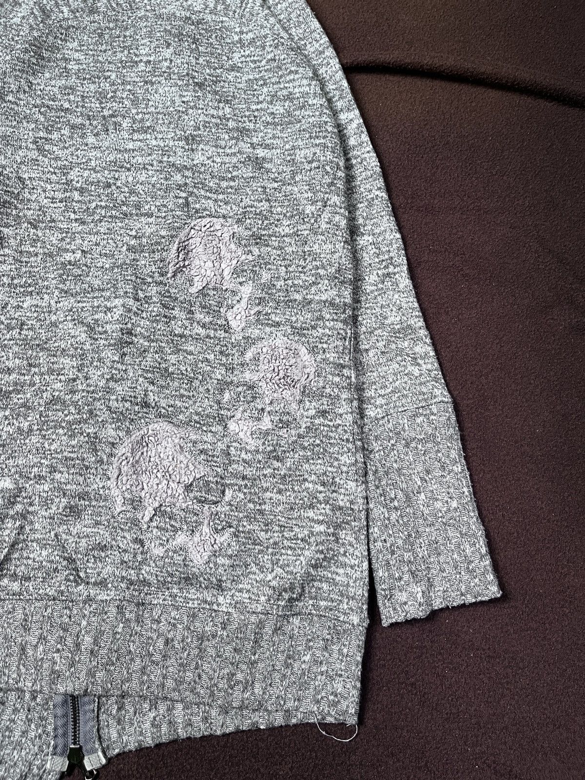 Japanese Brand Zipper Heaven And Earth Skulls knit Size US M / EU 48-50 / 2 - 8 Thumbnail