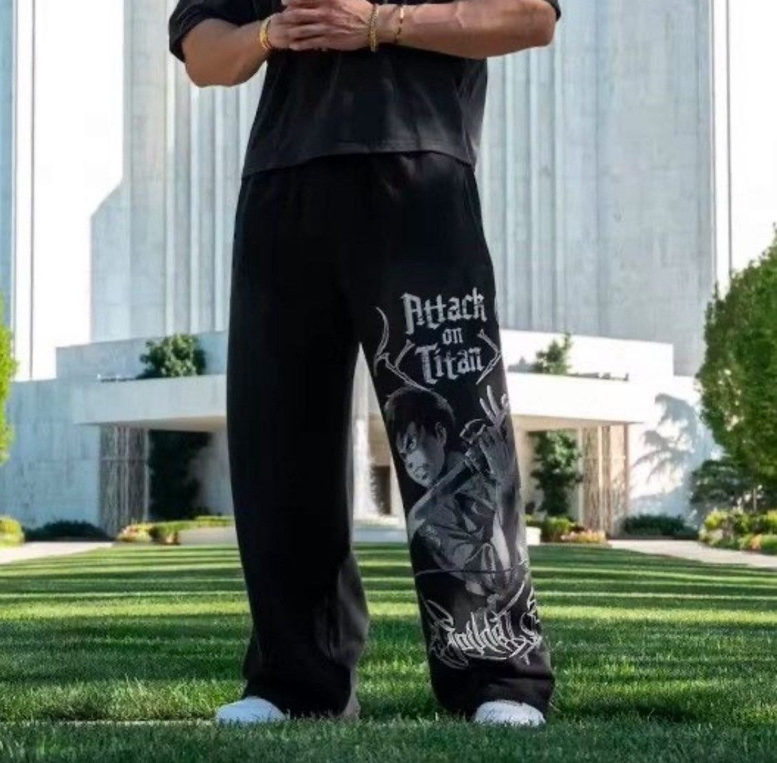 Anime × Japanese Brand Anime Attack On Titan Jogger Pant Size US 29 - 1 Thumbnail