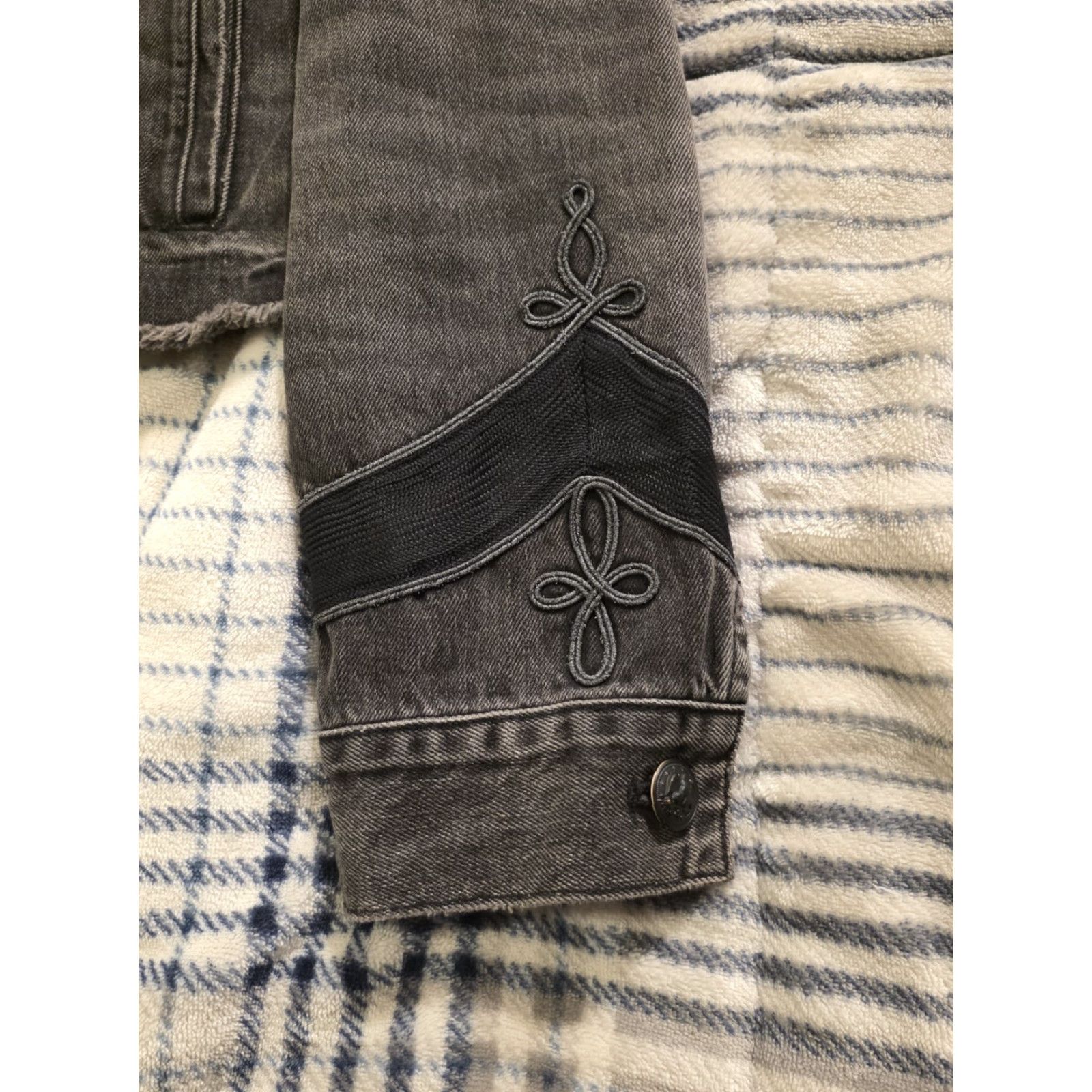 Polo Ralph Lauren Polo Ralph Lauren Women's Cropped Black Denim Military Style Jacket Size Medium Size M / US 6-8 / IT 42-44 - 5 Thumbnail