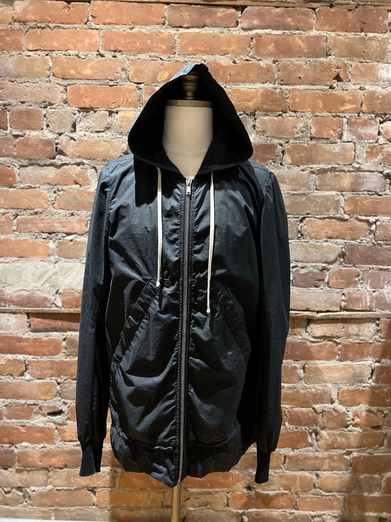 Rick Owens Drkshdw Rick Owens DRKSHDW Long Hooded Jacket – DU1762/P CA0124 Size US M / EU 48-50 / 2 - 2 Thumbnail