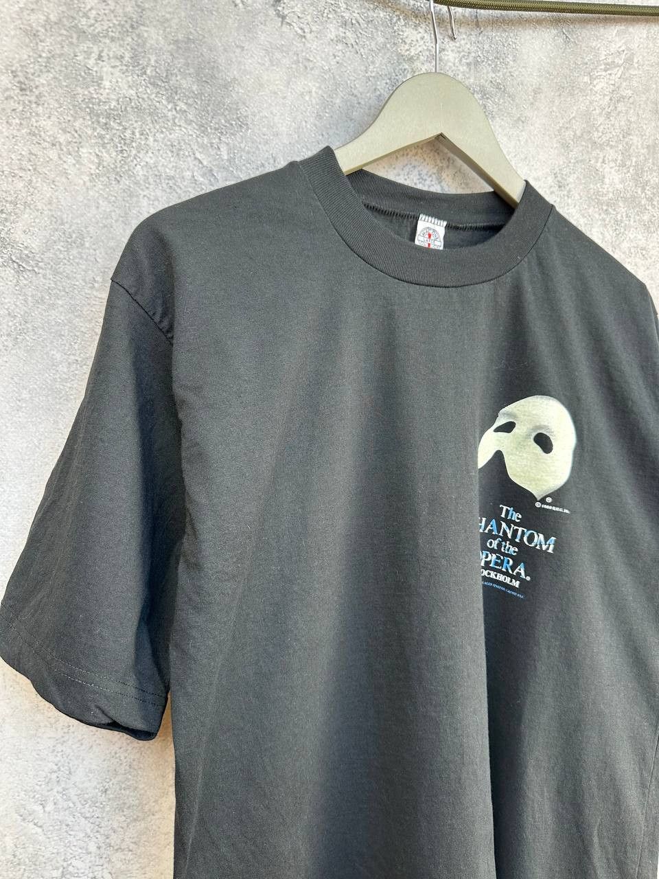 Vintage The Phantom of the OPERA 1989 Stockholm T-Shirt Black SS Tee Size US L / EU 52-54 / 3 - 3 Thumbnail