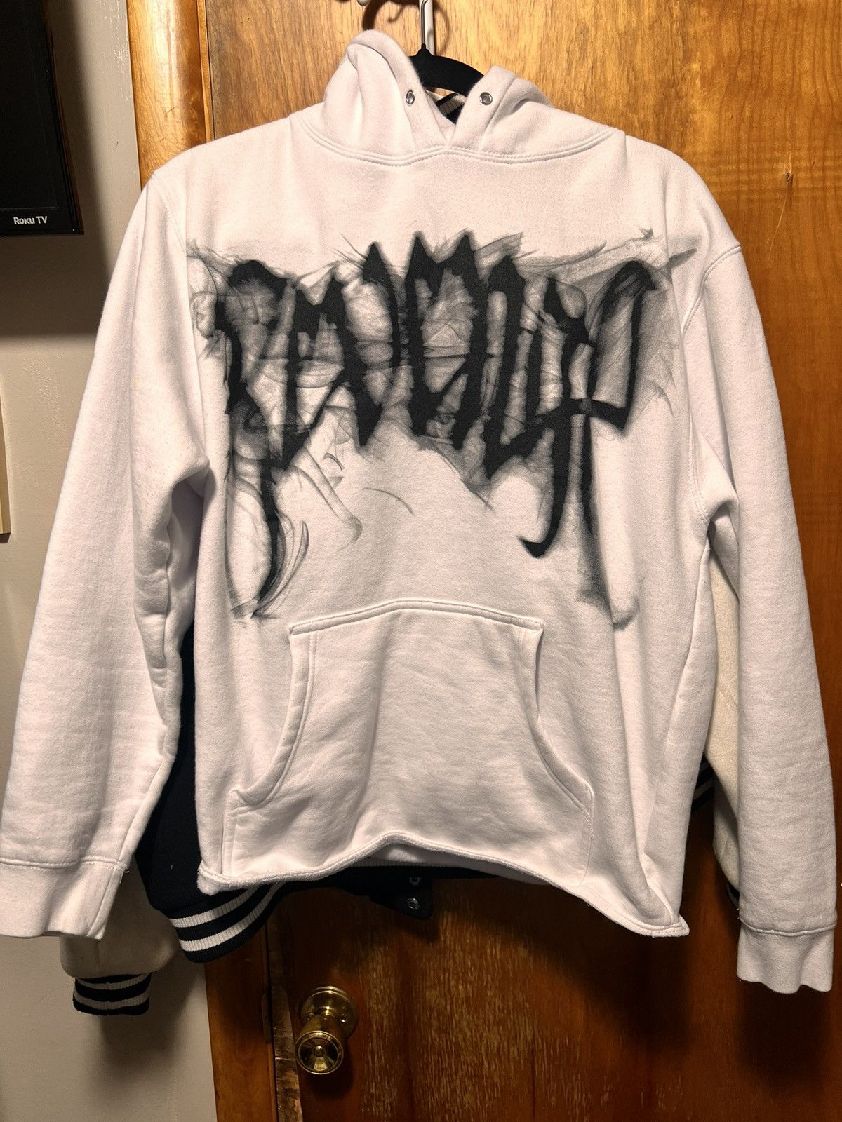 image of Revenge X Young Thug Smoke White Hoodie Size Small, Men's