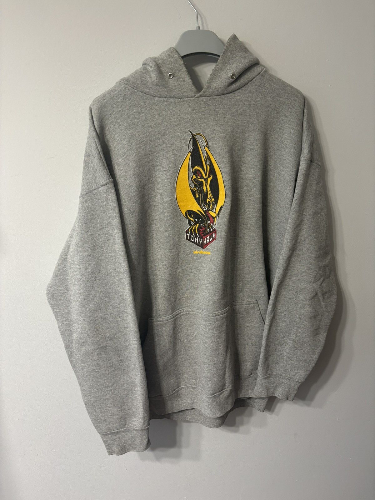 Vintage Super Rare Vintage Birdhouse Tony Hawk Grey hoodie 90s Size US XL / EU 56 / 4 - 1 Thumbnail