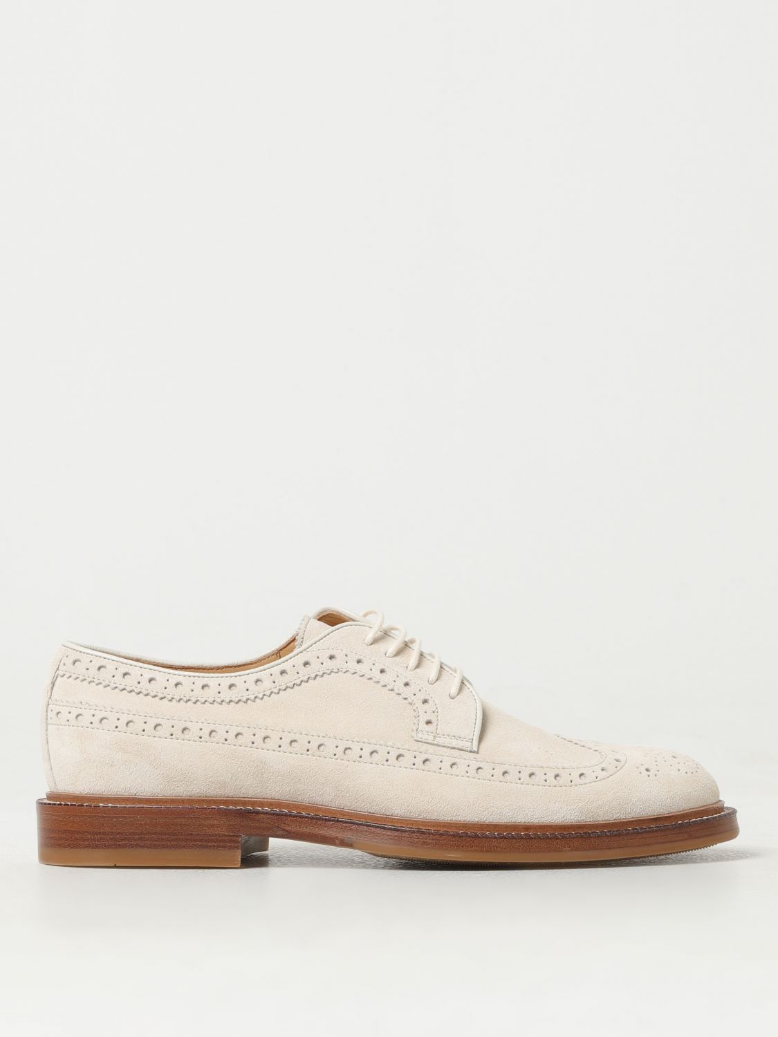 image of Brunello Cucinelli Brogue Shoes Men Beige (Size 11)