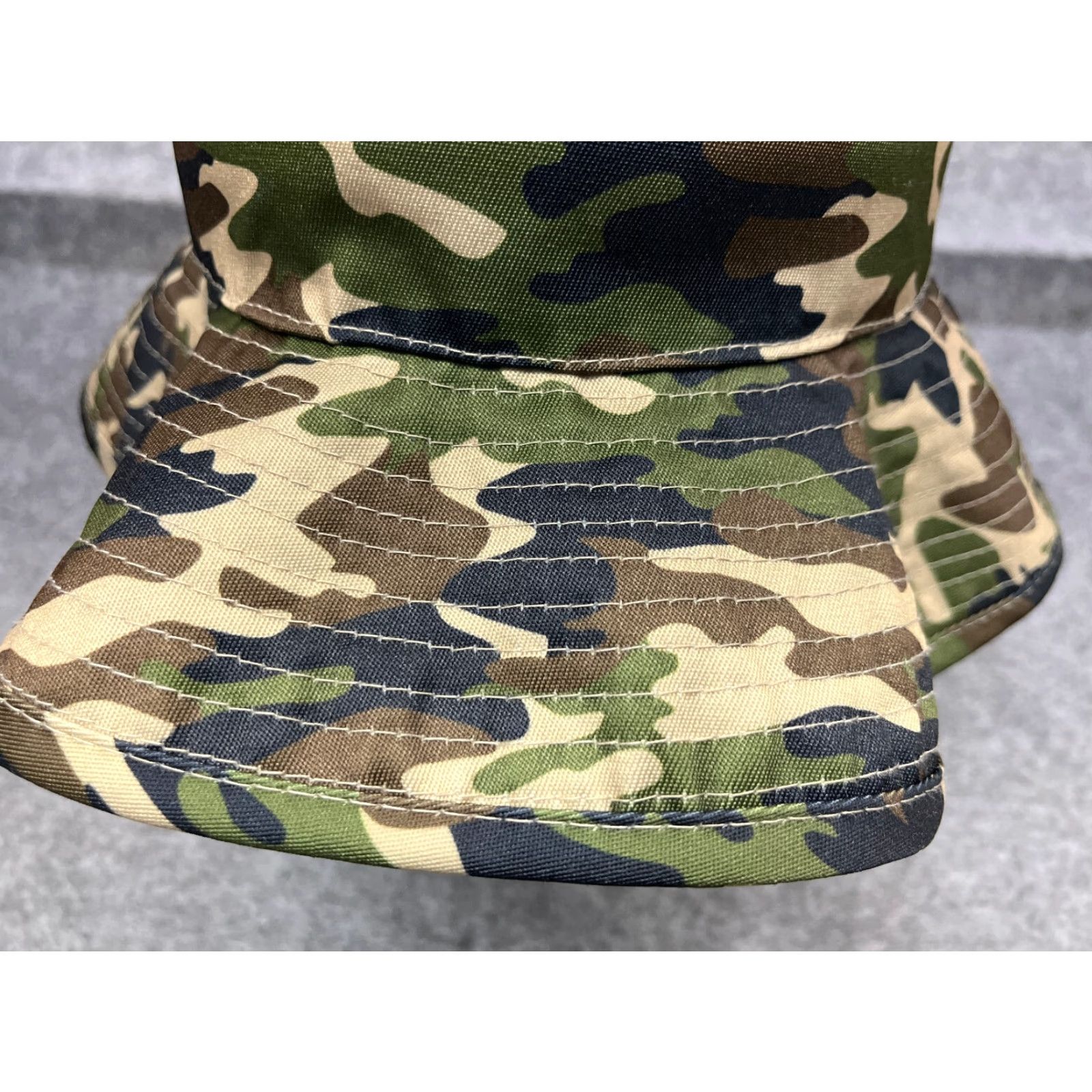 Walmart Walmart Bucket Hat Adult One Size Green Camo 100% Polyester Hike Camp Camouflage Hat Men One Size Green Summer Spring Fall Hiking Logo Camp Gear Mens Size ONE SIZE - 3 Thumbnail