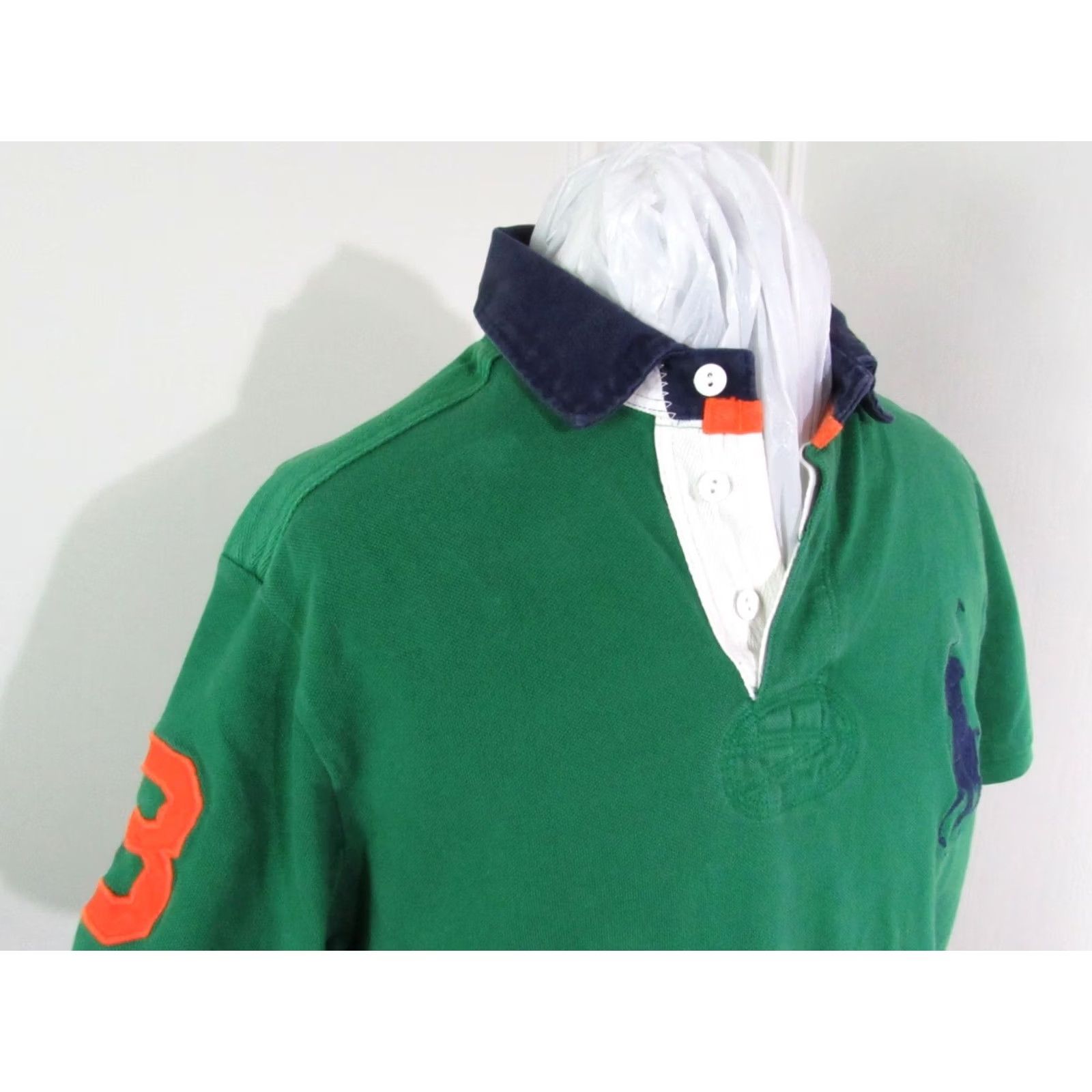 Ralph Lauren Polo Ralph Lauren Rugby Shirt Men L Green Short Sleeve Size US L / EU 52-54 / 3 - 6 Thumbnail