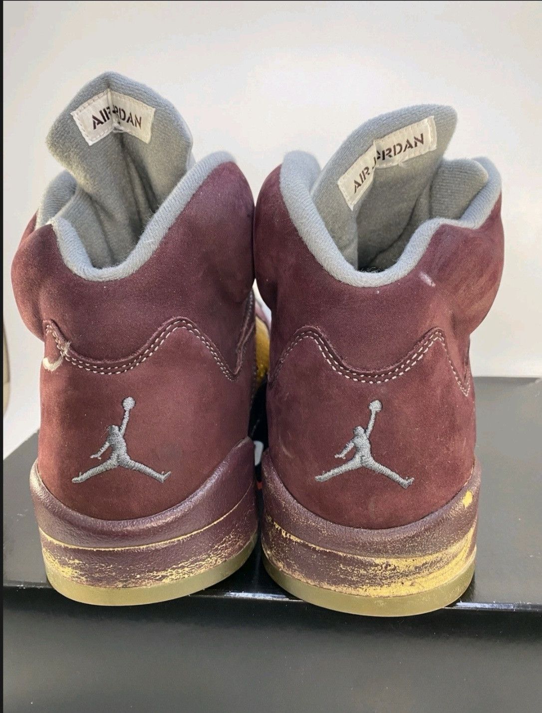 Jordan Brand Nike Air Jordan Retro 5 LS Burgundy 2006 Size 12 Men Size US 12 / EU 45 - 4 Thumbnail