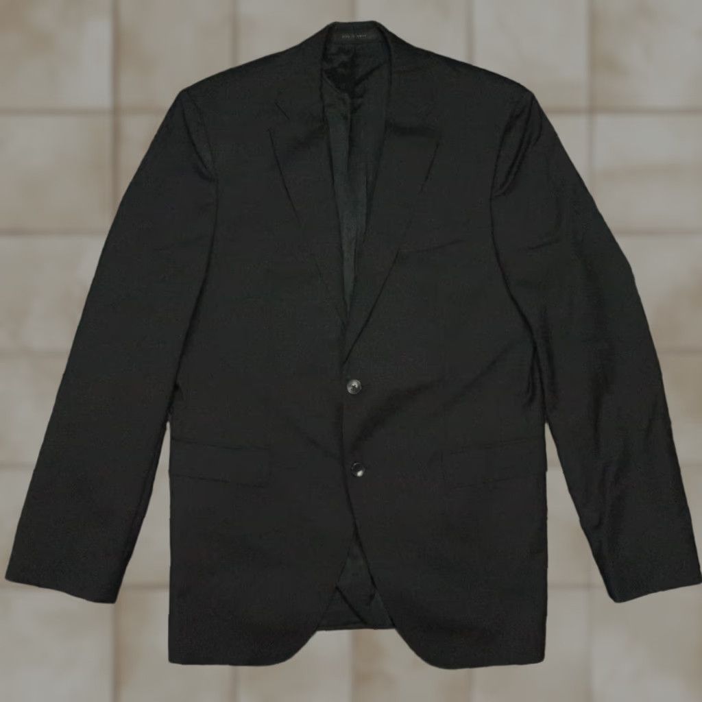 Hugo Boss HUGO BOSS Blazer Men 42 Regular Black Wool Stretch Business Jacket Size 42R - 1 Thumbnail