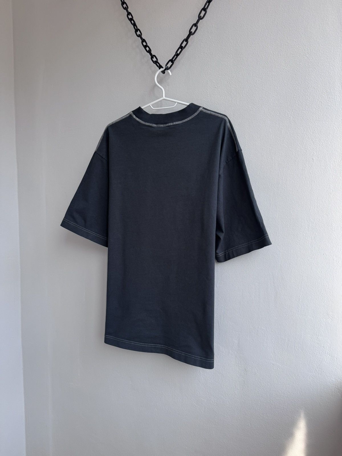 Acne Studios Acne Studios Stockholm Centre Logo T-Shirt Tee Gray Black Size US M / EU 48-50 / 2 - 11 Thumbnail