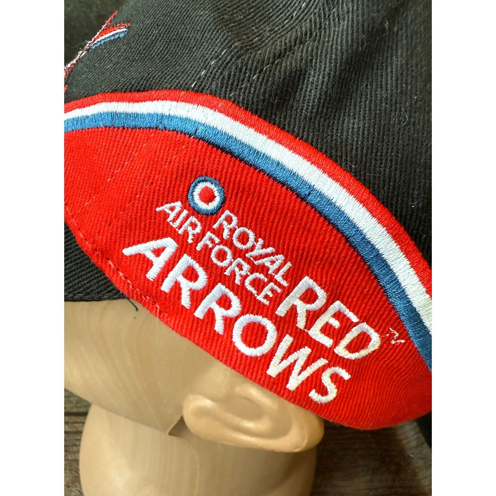 Arrow Royal Air force Red arrows Embroidered black Baseball Cap Men One Size Hat Size ONE SIZE - 4 Thumbnail