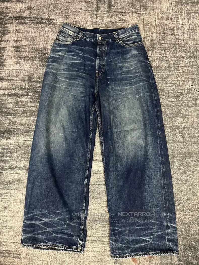 Acne Studios Acne Studios Loose cat whisker simple casual wide-leg deni Size 25" / US 0 / IT 36 - 1 Thumbnail