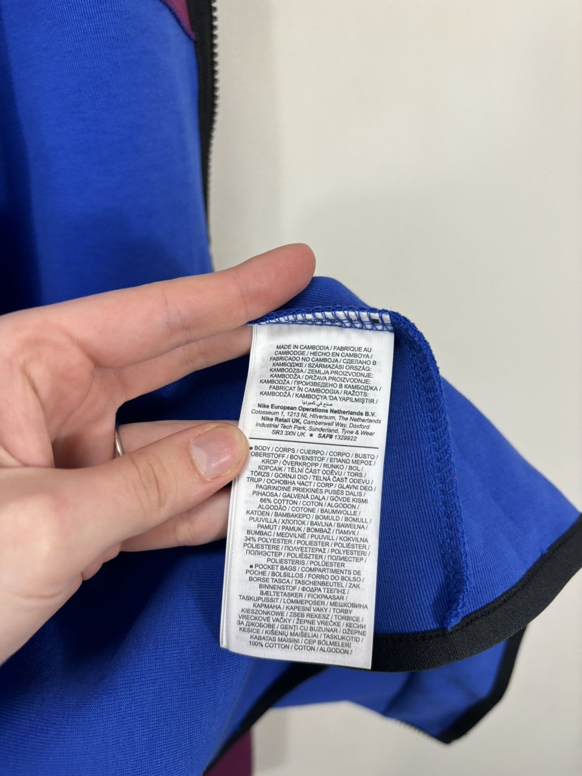 Nike Nike Tech Fleece NWT Sangria Wine / Game Royal Zip Up Hoodie Size US XXL / EU 58 / 5 - 13 Thumbnail