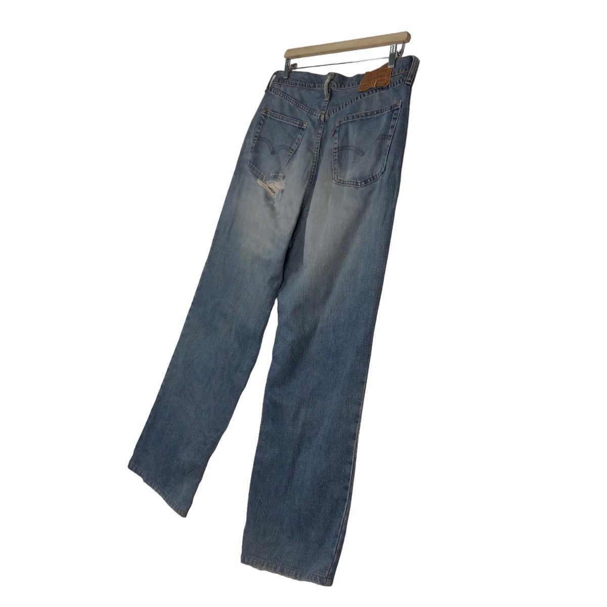 Levi's 🔥Vintage Levi’s Biker Denim Jeans Distressed Japan Size US 34 / EU 50 - 10 Thumbnail