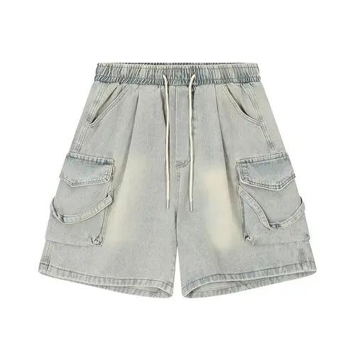 Japanese Brand Asaoka x Aoba Gray High Street Niche Vintage Shorts Size US 33 - 3 Thumbnail