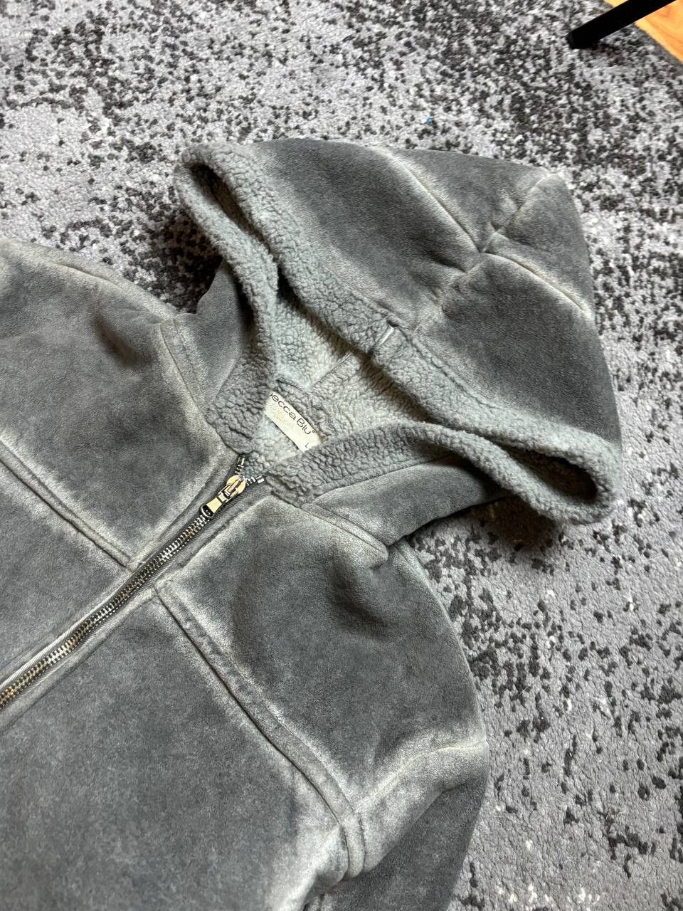 Japanese Brand × Vintage Vintage Y2K Suede Sheepskin Avantgarde Watanabe Style Bomber Size US S / EU 44-46 / 1 - 2 Thumbnail