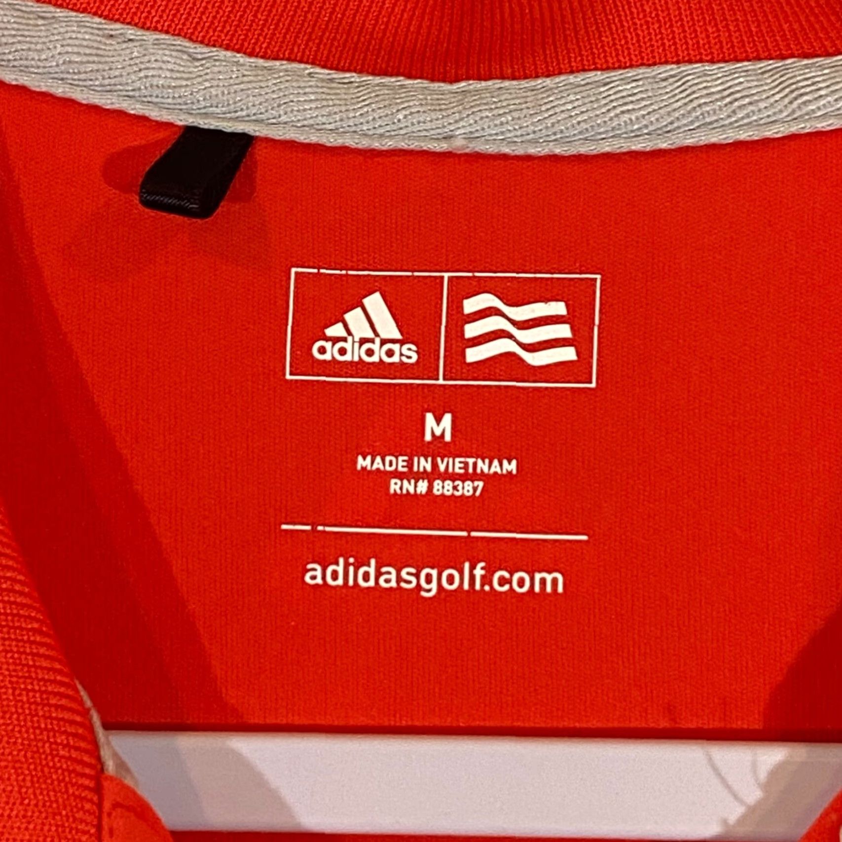 Adidas ADIDAS Polo Shirt Mens Medium Reddish Orange Golf Performance Casual Sport S/S Polo Shirt Mens Orange Golf Adidas Shirt Mens M Size US M / EU 48-50 / 2 - 3 Thumbnail