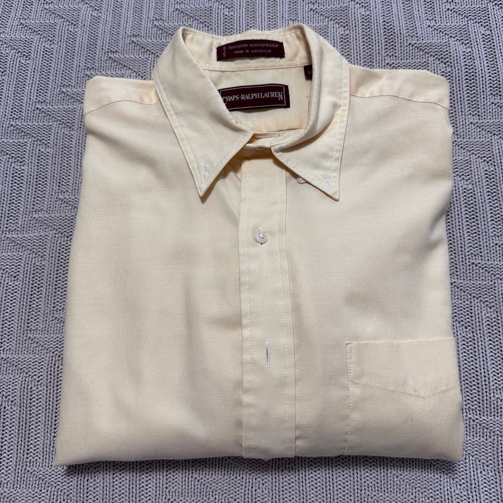 Chaps Vintage Chaps Ralph Lauren yellow button down size 16 Size US L / EU 52-54 / 3 - 1 Thumbnail