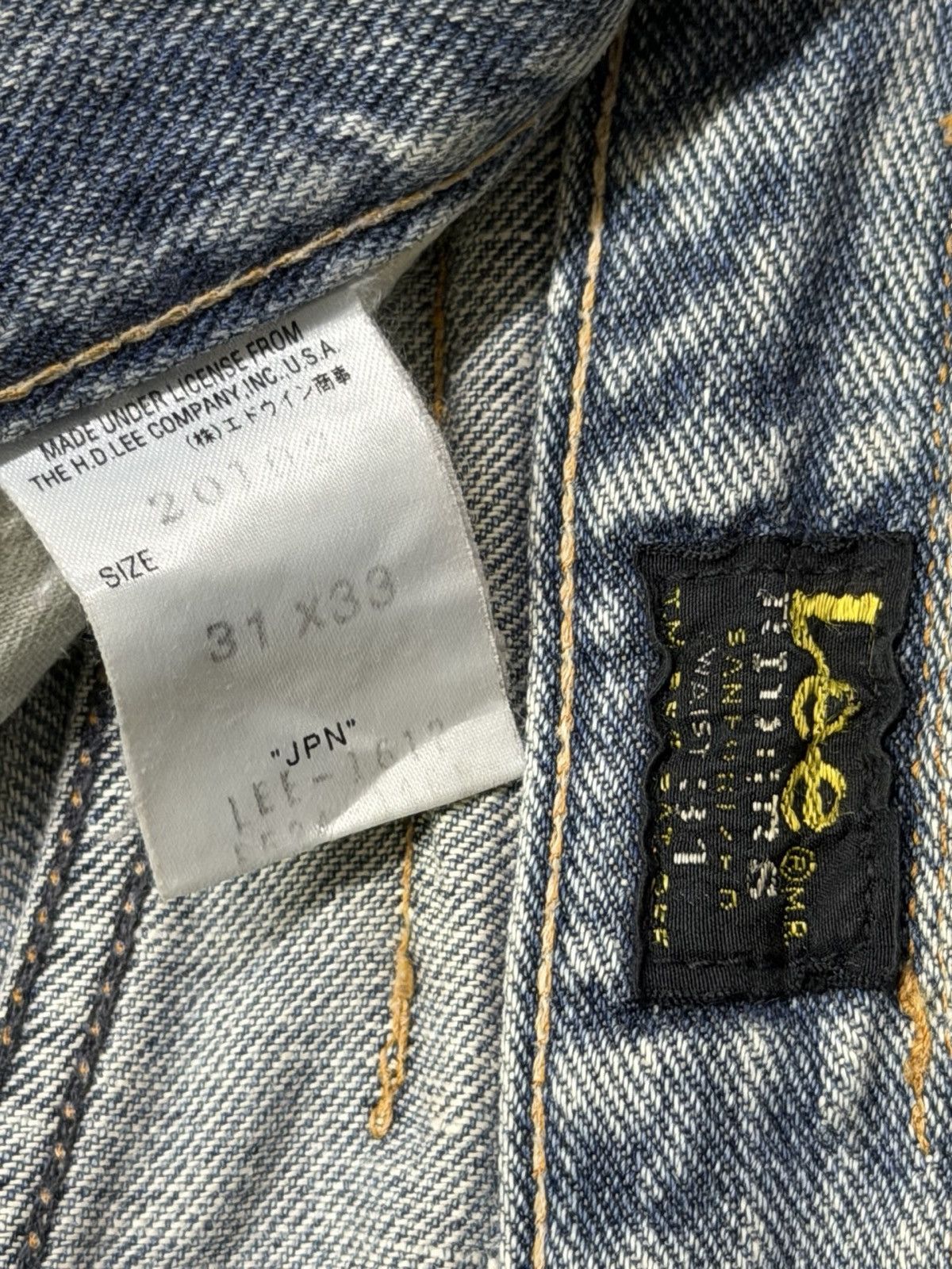 Lee Vintage 00s Lee Riders Japan Denim Jeans | Vintage Wash | 32 Size US 32 / EU 48 - 11 Thumbnail