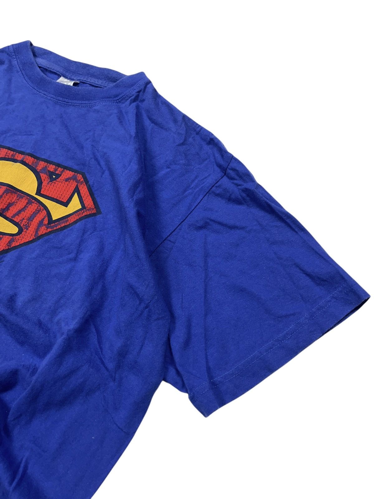 DC Comics × Marvel Comics × Vintage Vintage 90s Superman Tee worn by Adam Sandler Size US L / EU 52-54 / 3 - 4 Thumbnail