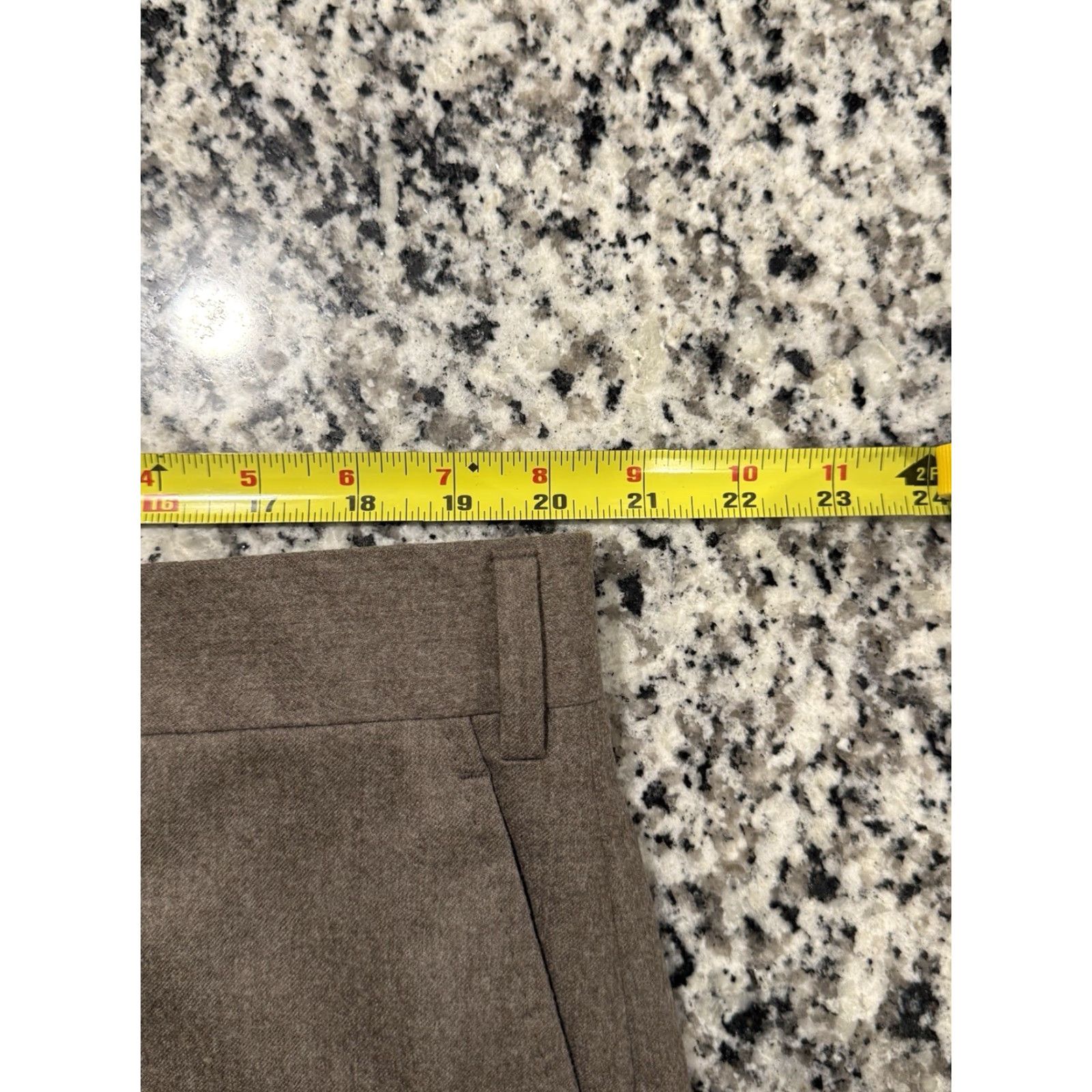 Peter Millar Peter Millar Pants 41x32 Wool Brown Dress Pants Mens Regular Flat Front Zip Pockets 100% Super 120s Vitale Barberis Canonico Italy Knit Tailored Size US 41 - 3 Thumbnail