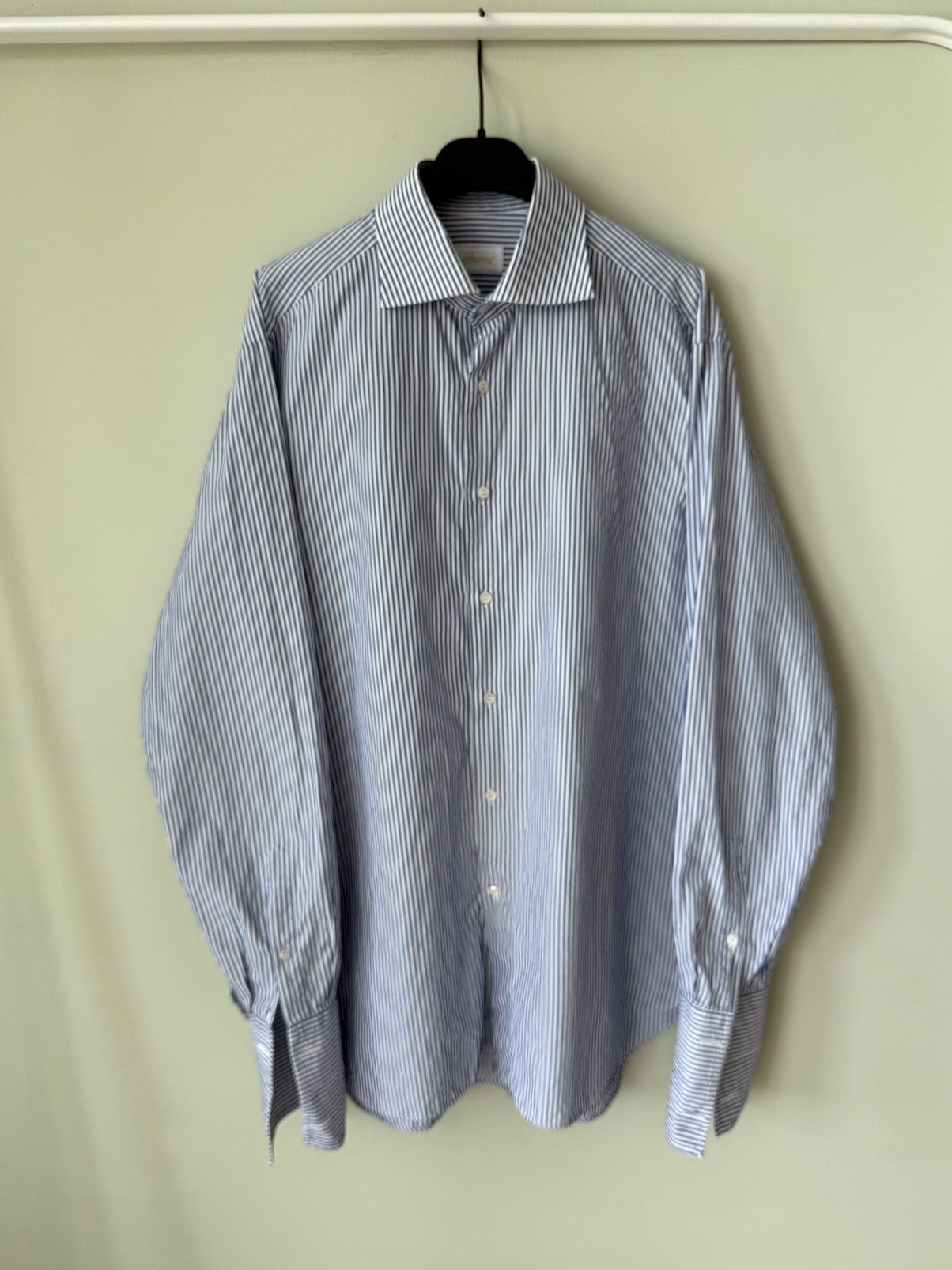 Brioni Brioni Tailored ls Oxford striped shirt Size US L / EU 52-54 / 3 - 1 Thumbnail