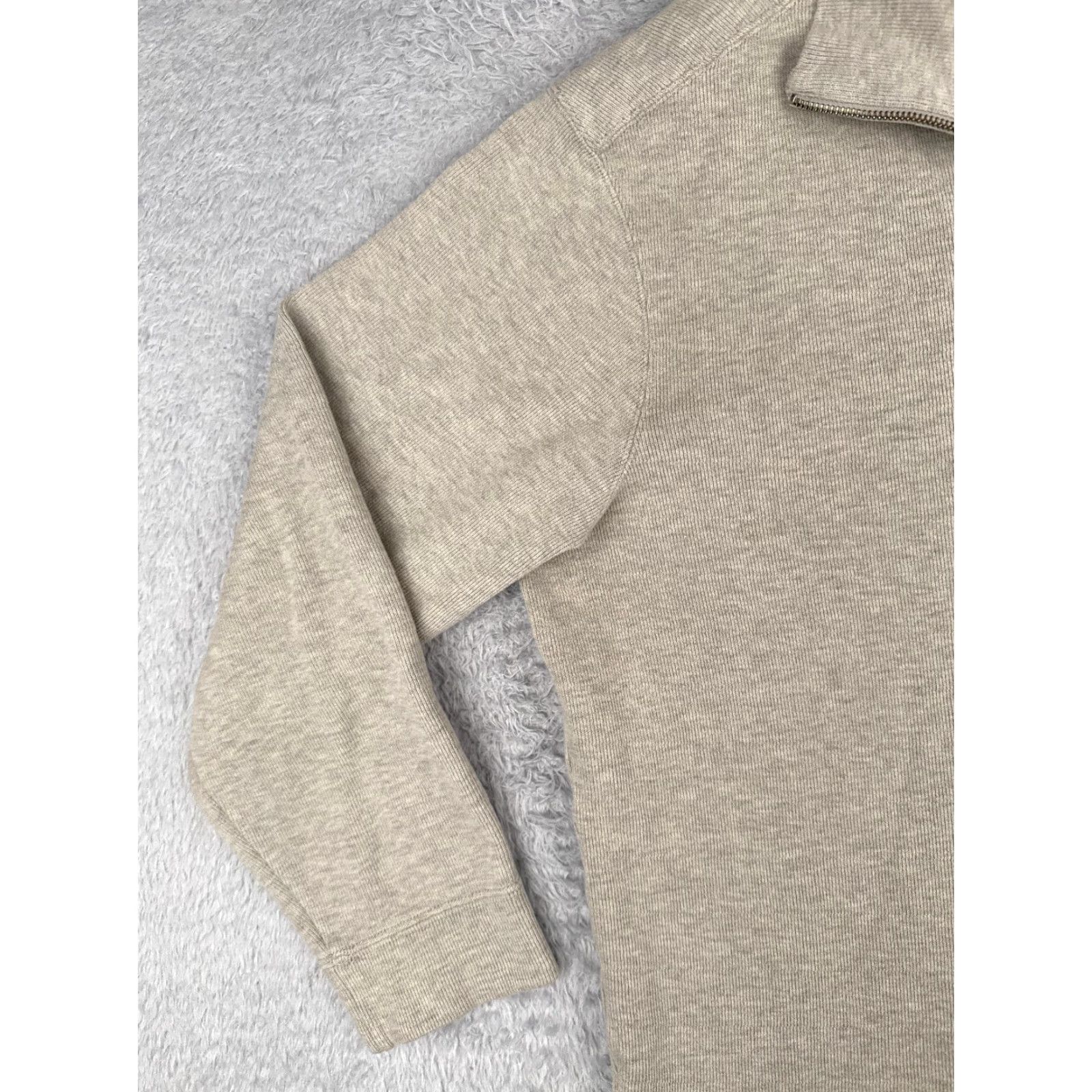 Ralph Lauren VINTAGE Polo Ralph Lauren Sweater Shirt Adult XL Gray 44" Chest 1/4 Zip Mock Neck Golf Casual Mens Size US XL / EU 56 / 4 - 3 Thumbnail