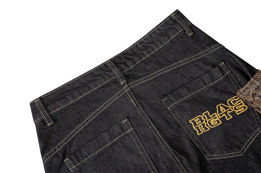 Japanese Brand × Vintage Men's contrast pocket loose wide-leg scimitar jeans Size US 32 / EU 48 - 5 Thumbnail