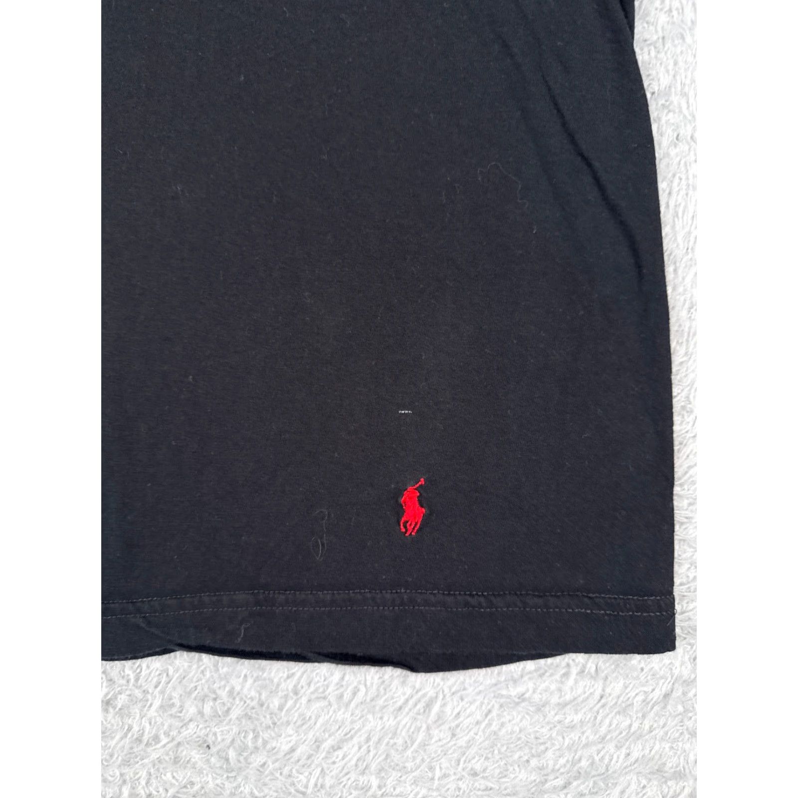 Ralph Lauren VINTAGE Polo Ralph Lauren Shirt Adult XL Black V-Neck Cotton Jersey Classic Fit Mens Size US XL / EU 56 / 4 - 7 Thumbnail