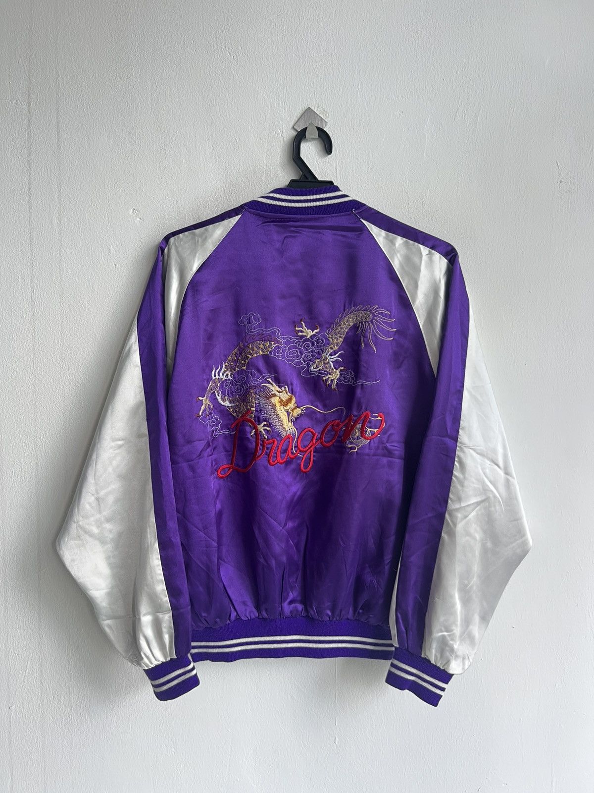 Karakuri Tamashii Vintage Karakuri Tamashi Dragon Embroidery Satin Sukajan Jkt Size US L / EU 52-54 / 3 - 4 Thumbnail