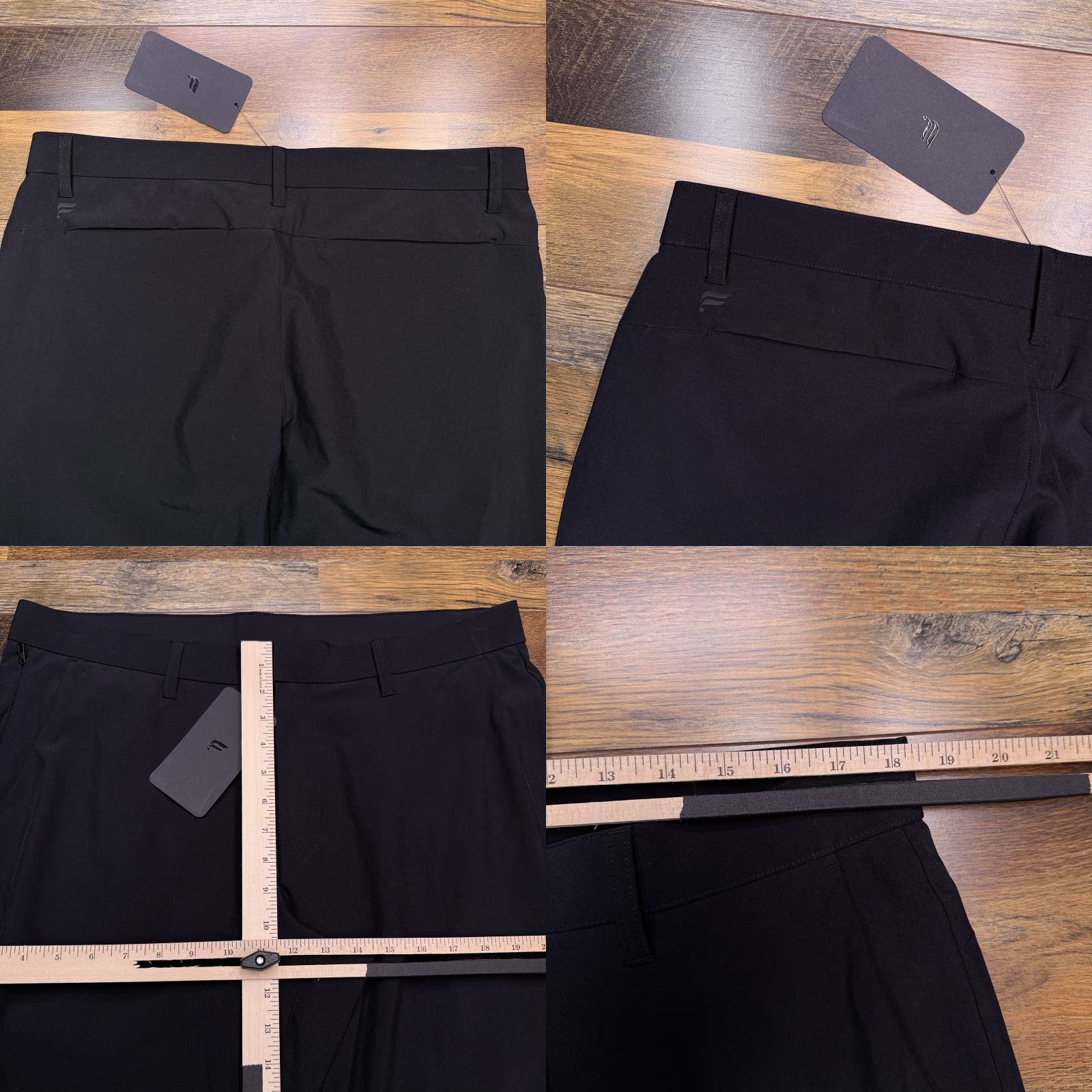 Fabletics Fabletics Mens Pants 36 Black Chino Flat Front Zip Pocket Tapered Classic Stretch 34 Inseam New Size US 36 / EU 52 - 8 Thumbnail