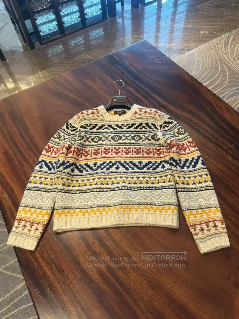 Loro Piana Loro Piana Colorful Cashmere Sweater, Christmas Limited Ed Size XS / US 0-2 / IT 36-38 - 3 Thumbnail