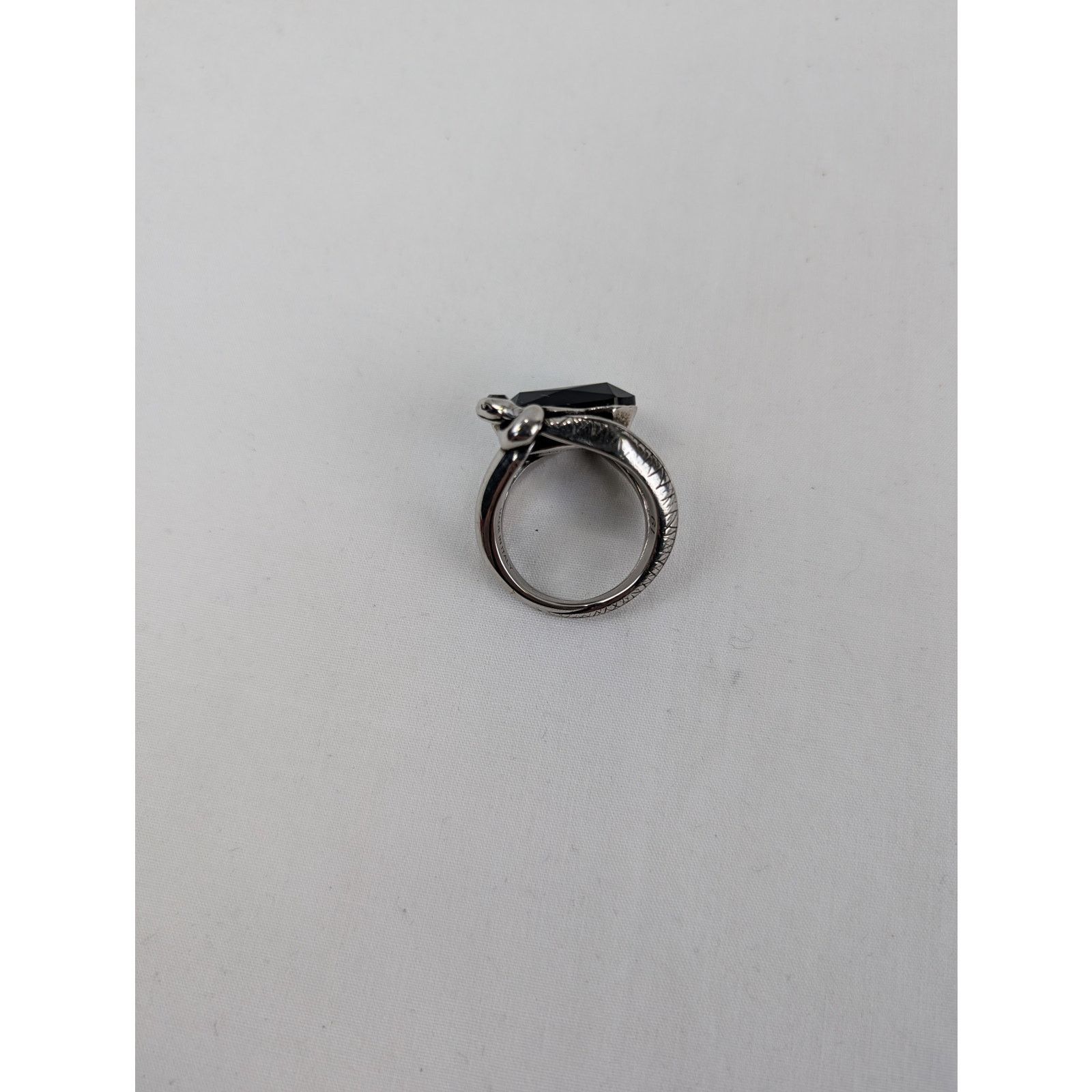 Alexander McQueen o1rshd1 Size: 19 / Brass Snake & SKL jewelry Ring in Silver Size ONE SIZE - 8 Thumbnail