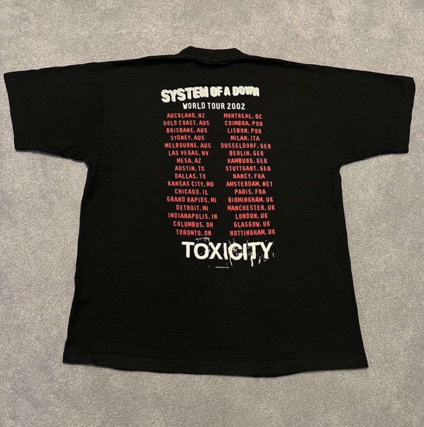 Band Tees Vintage 2002 System of a Down Toxicity World Tour Band Tee Size US XL / EU 56 / 4 - 2 Thumbnail