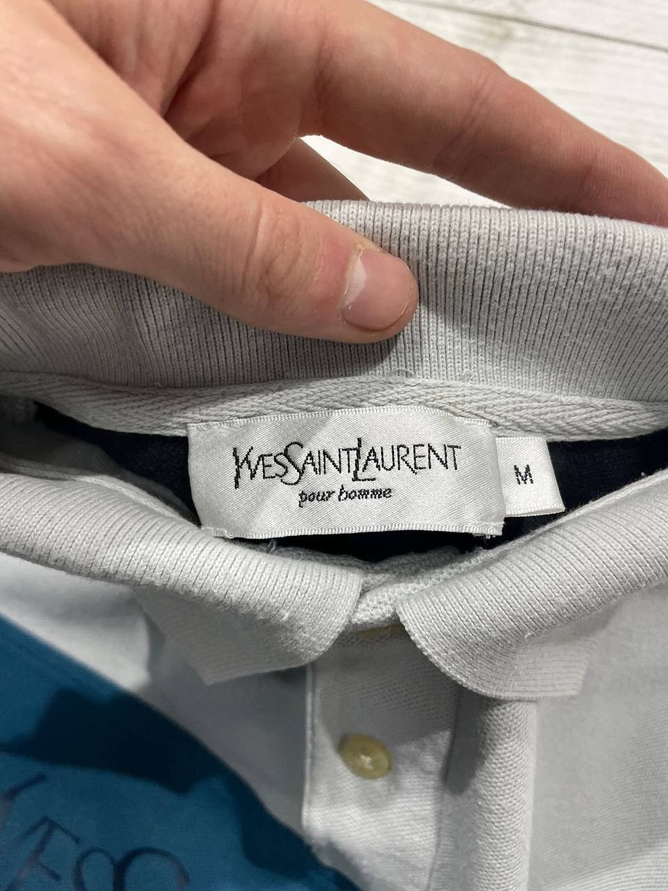 Yves Saint Laurent Vintage Yves Saint Laurent Polo Shirt Big Logo Luxury Y2K Size US M / EU 48-50 / 2 - 10 Thumbnail