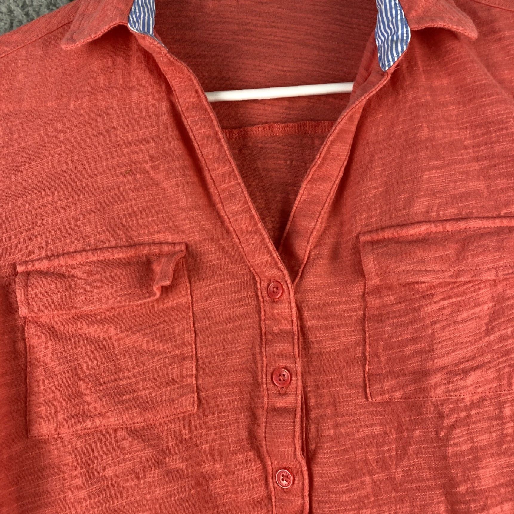 Jones New York Jones New York Shirt Women S Long Sleeve Peach Solid 40-30 Womens Size S / US 4 / IT 40 - 4 Thumbnail