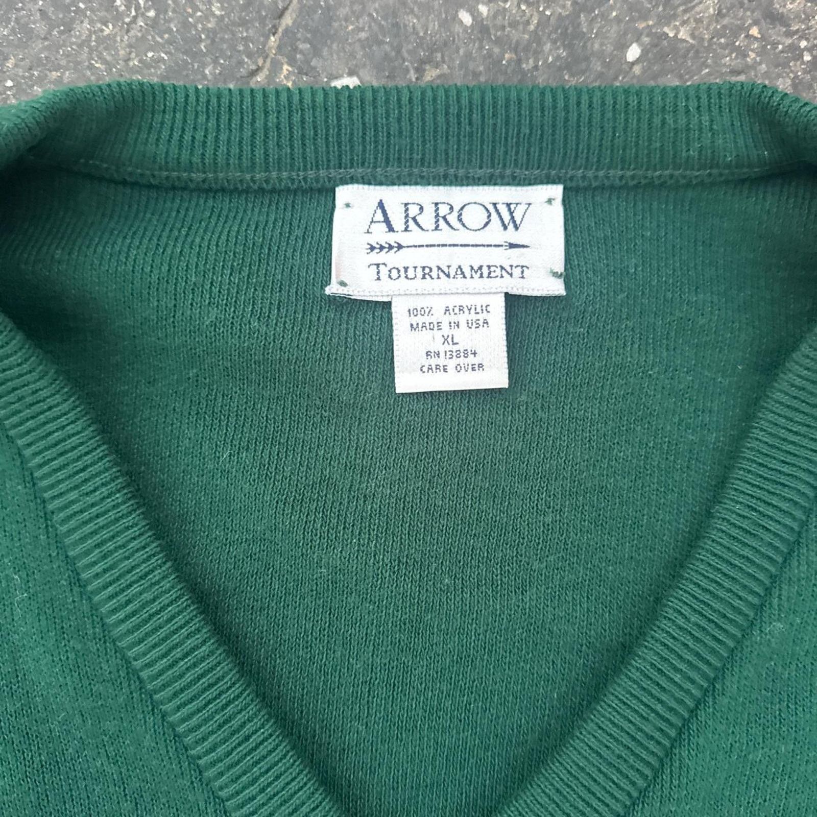 Arrow Vintage 80s Golf Arrow Knit Sweater Vest Size XL Size US XL / EU 56 / 4 - 3 Thumbnail
