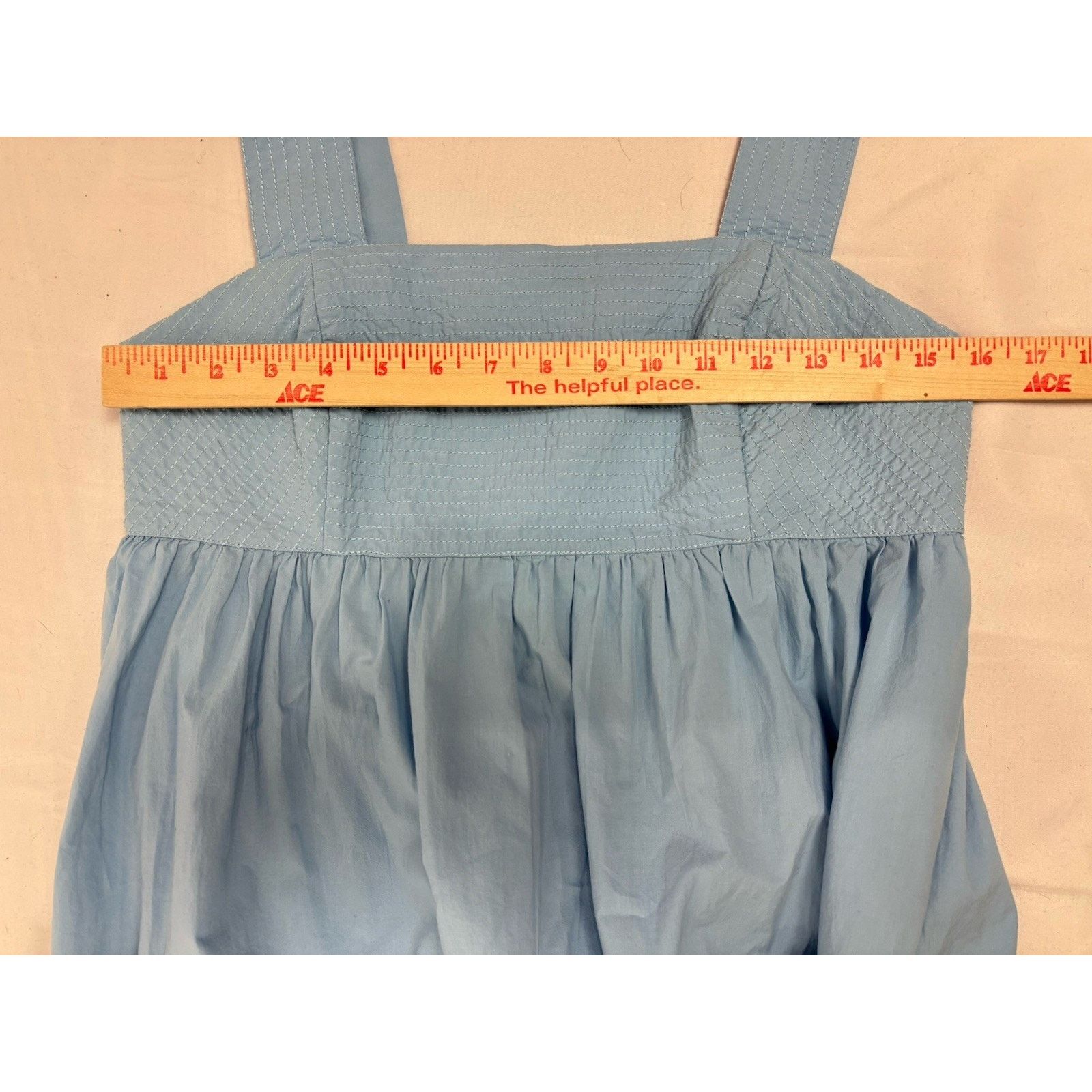 Madewell Madewell Blue Empire Waist Midi Dress Cutout Back Size 4 Size S / US 4 / IT 40 - 7 Thumbnail