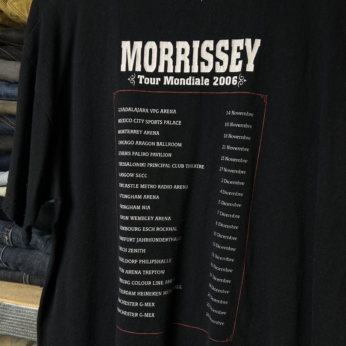 Band Tees Vintage Morrissey 2006 Mondial Tour Big Logo Rock Band tee Size US M / EU 48-50 / 2 - 9 Thumbnail