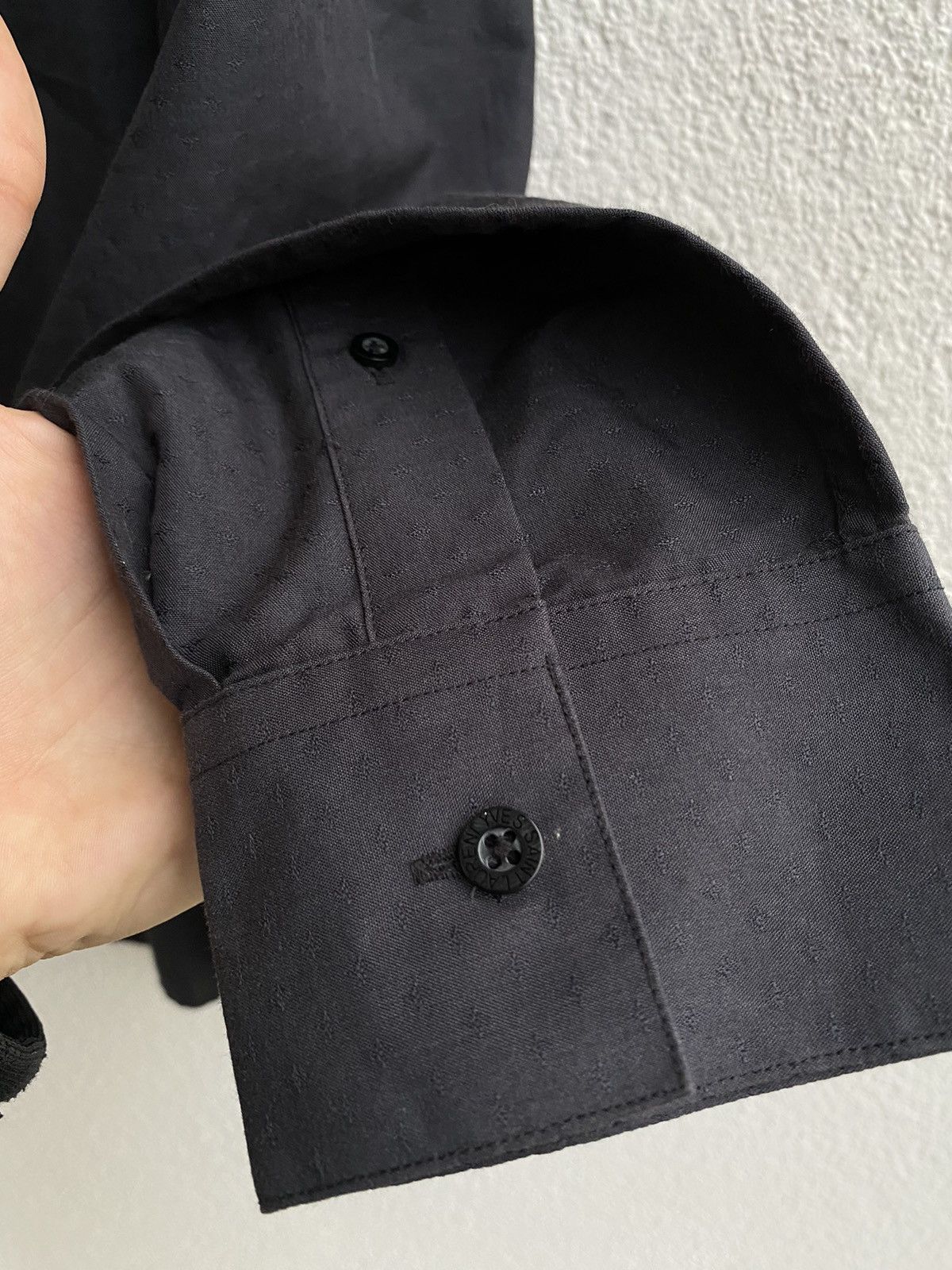 Vintage × Yves Saint Laurent YSL Shirt Dark Grey Cotton Size US XL / EU 56 / 4 - 7 Thumbnail