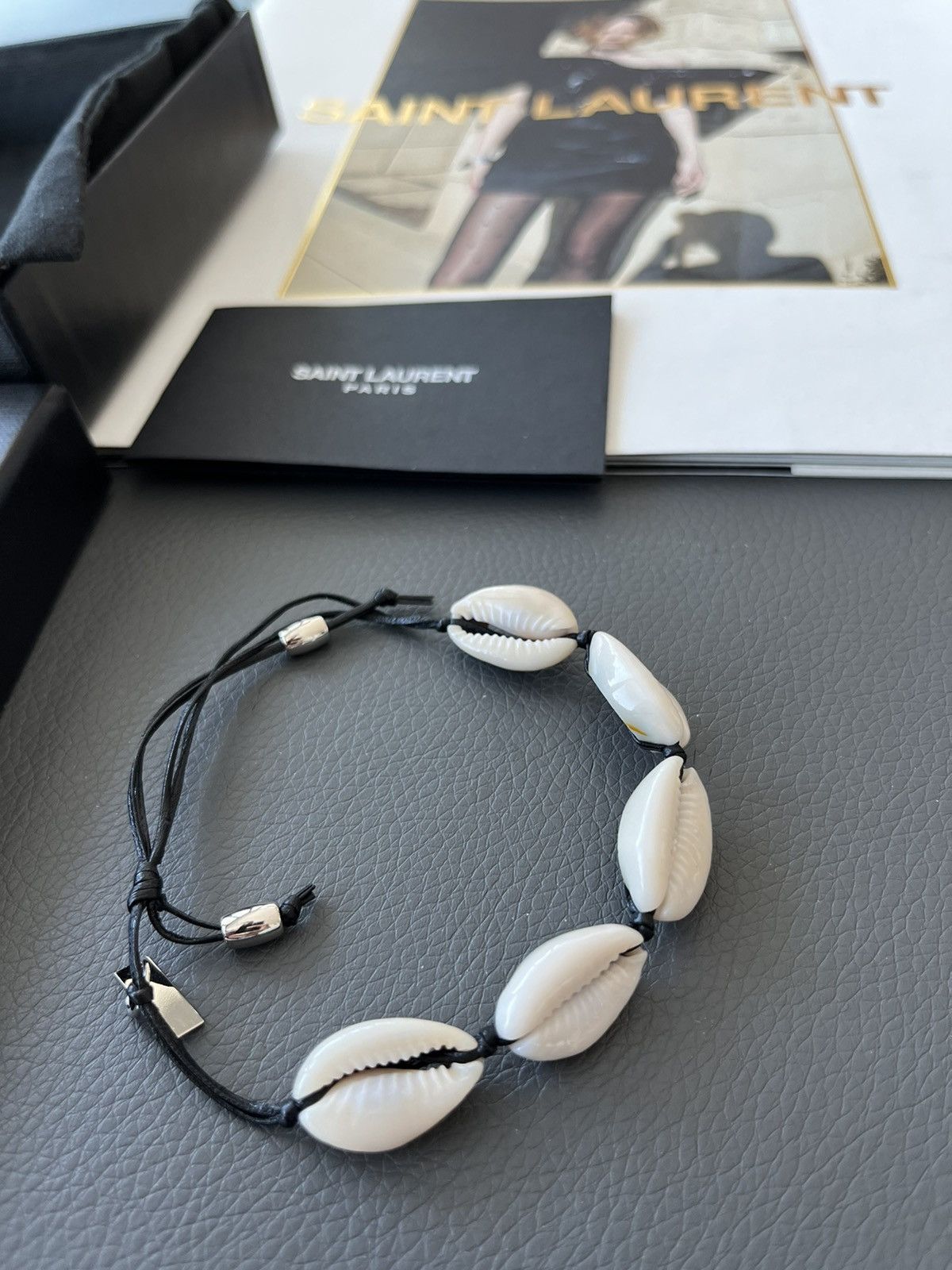 Saint Laurent Paris Super Rare Saint Laurent Runway Handmade 🐚 Shell Bracelet Size ONE SIZE - 9 Thumbnail