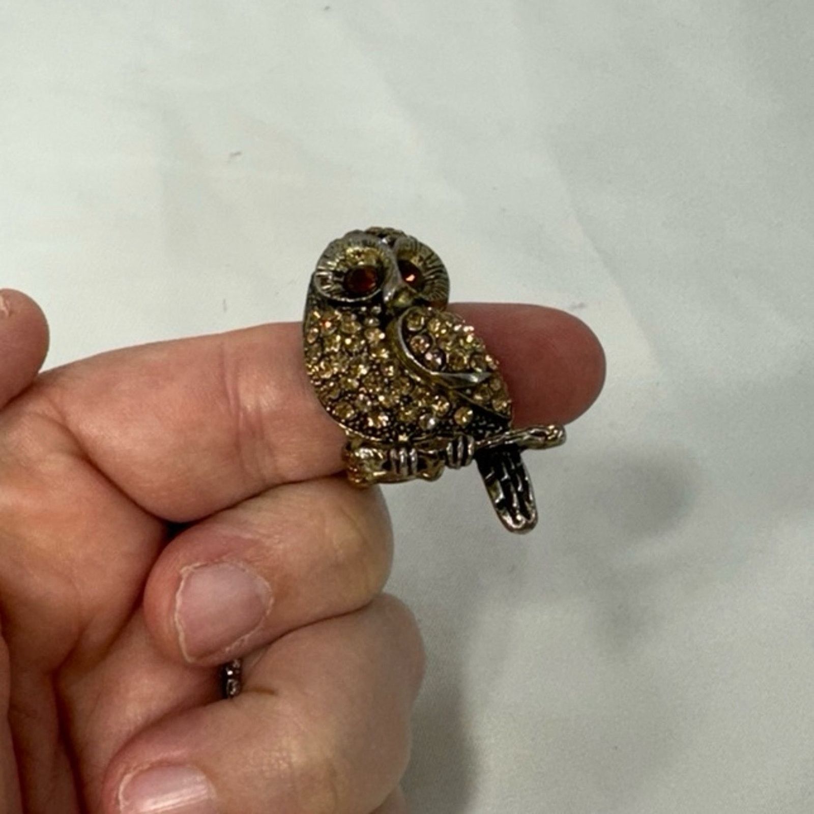 NBDN Nobrandedon Owl stretch ring Size ONE SIZE - 2 Thumbnail