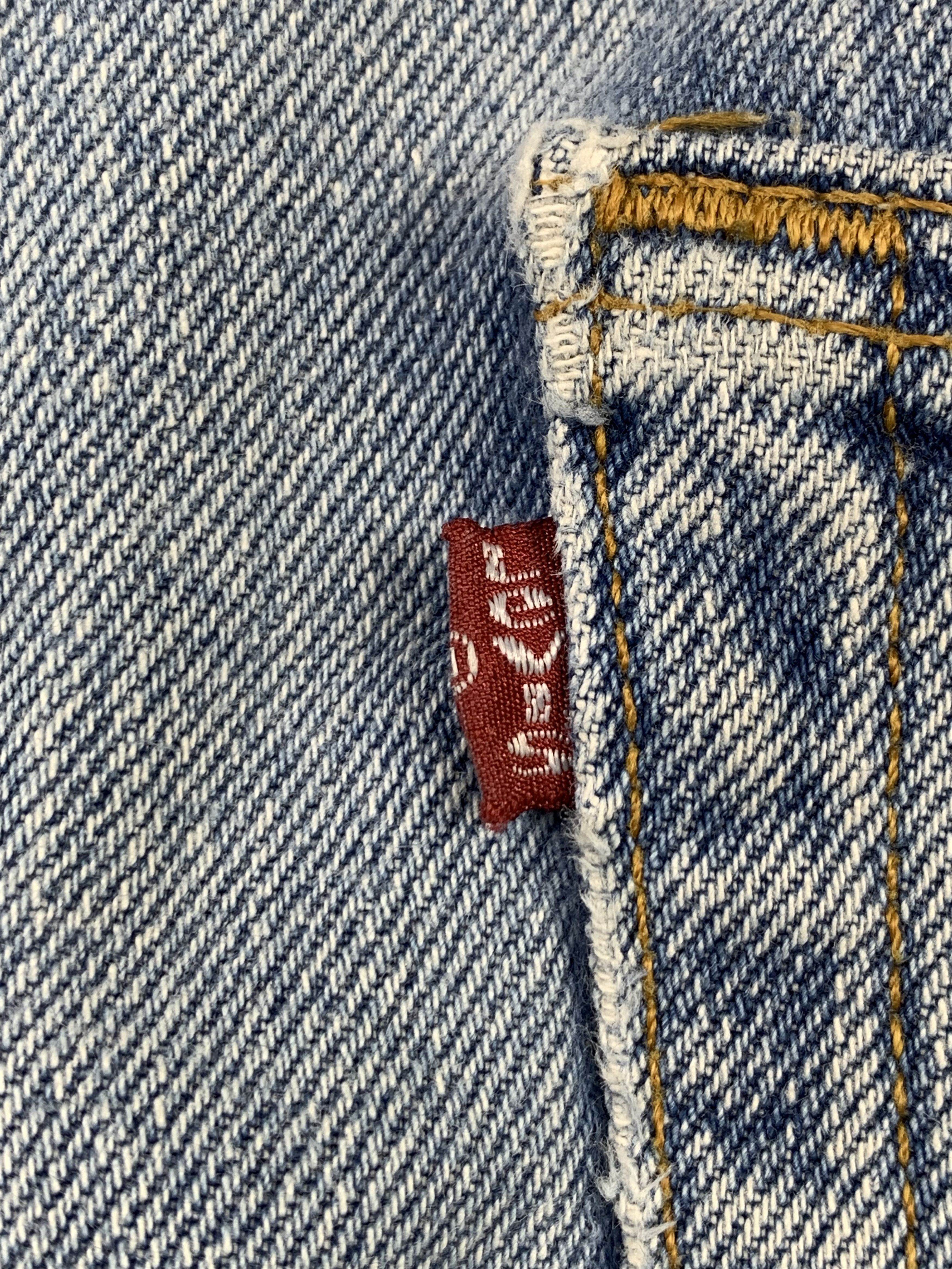 Levi's Vintage 90s Levis 501 Light Wash Jeans DP2157 Size US 38 / EU 54 - 11 Thumbnail