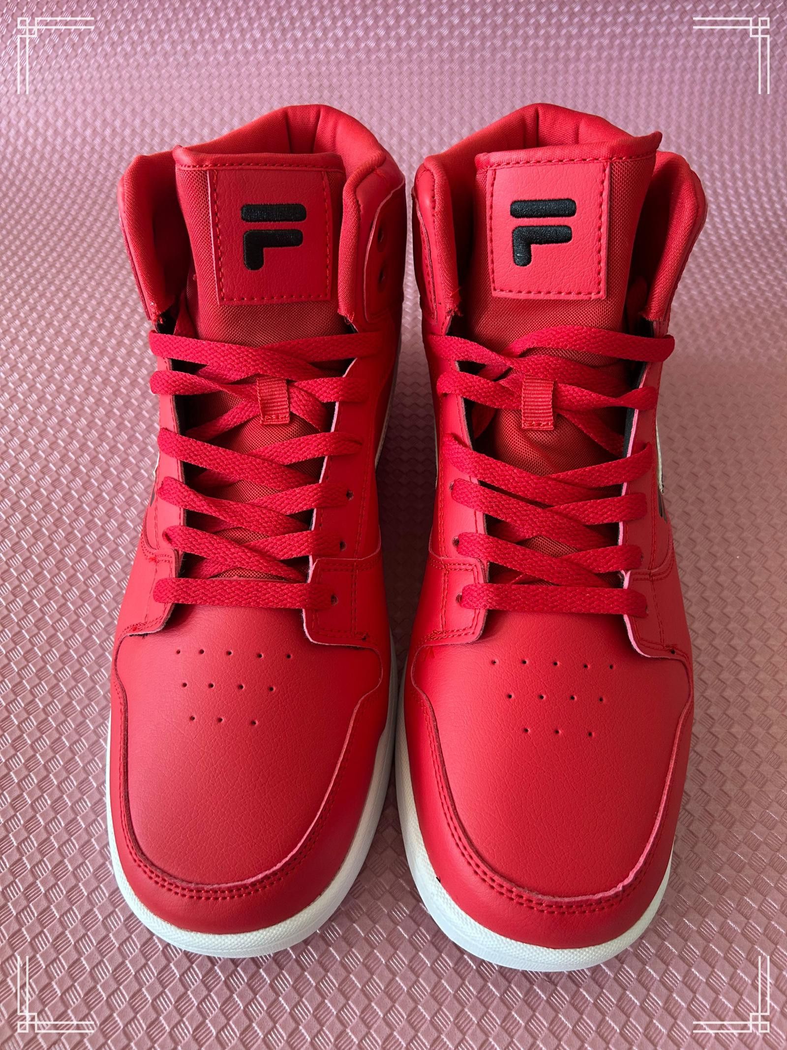 Fila Fila Men’s Red High-Top Sneakers – Bold Street Style Size US 11 / EU 44 - 1 Thumbnail