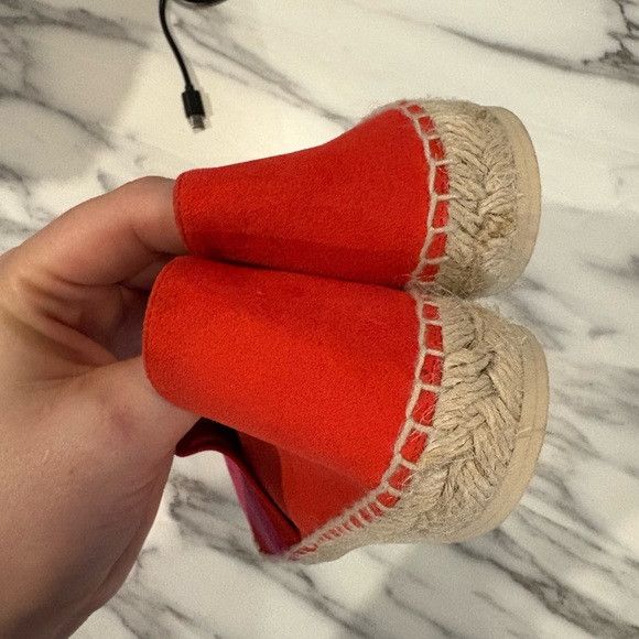 Stella McCartney STELLA MCCARTNEY Bicolor Striped Espadrilles Cap Toe Flats Size US 5.5 / IT 35.5 - 6 Thumbnail