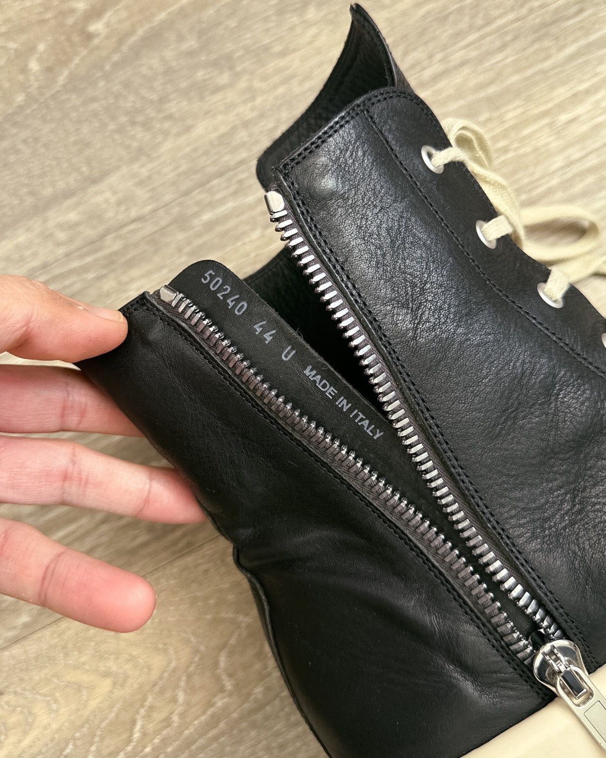 Rick Owens Rick Owens Black Temple Mega Bumper Sneaker Size EU 44 US 11 Size US 11 / EU 44 - 7 Thumbnail
