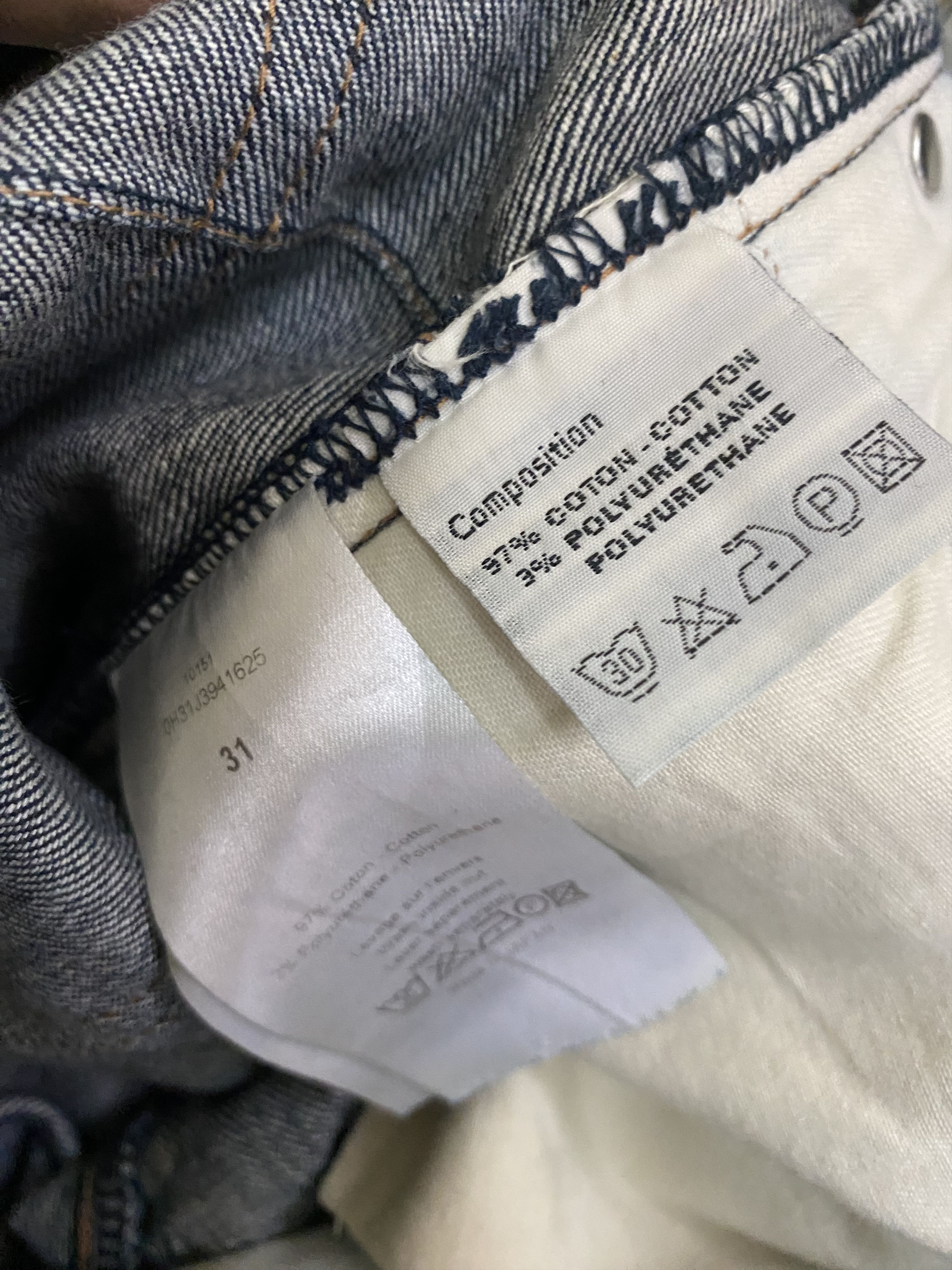 Dior 05 Hedi Slimane Dior Homme Raw Indigo Silver Selvedge Denim Size US 32 / EU 48 - 13 Thumbnail