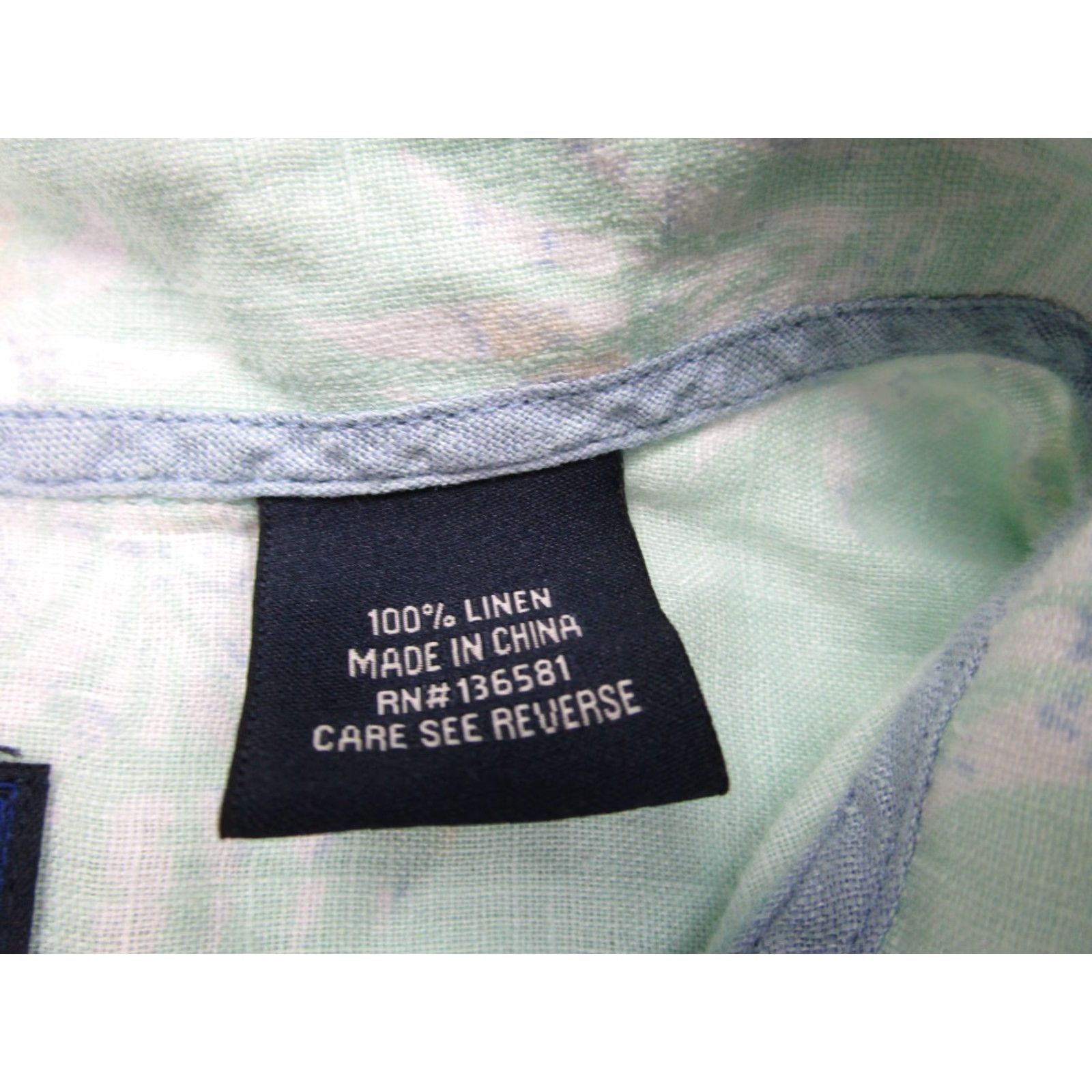 Nat Nast Nat Nast Shirt Mens XL Green Mint Camp Beach linen Hawaiian Relaxed Shirt Button-Up Short Sleeve Collared Floral 90s Hawaiian Mens Size US XL / EU 56 / 4 - 7 Thumbnail