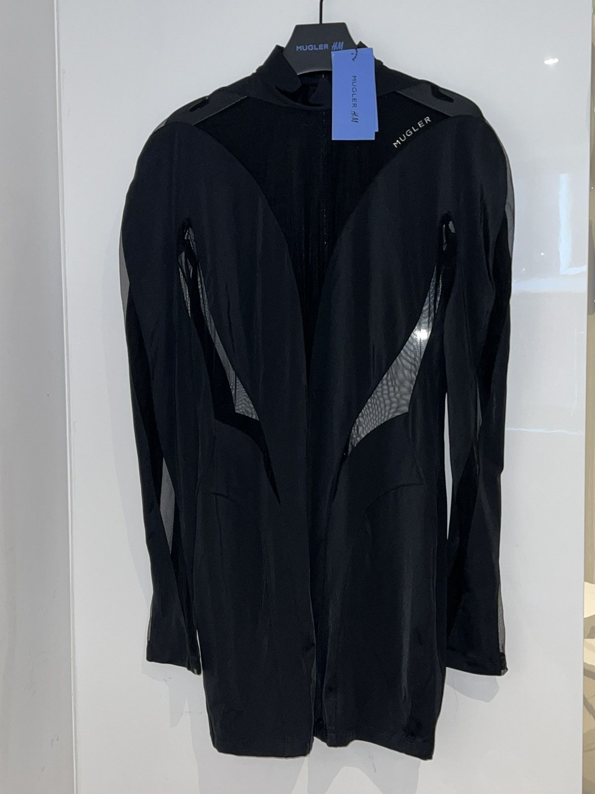 H&M × Thierry Mugler Thierry Mugler x H&M Women Black Mesh Sexy Dress Size XL / US 12-14 / IT 48-50 - 5 Thumbnail
