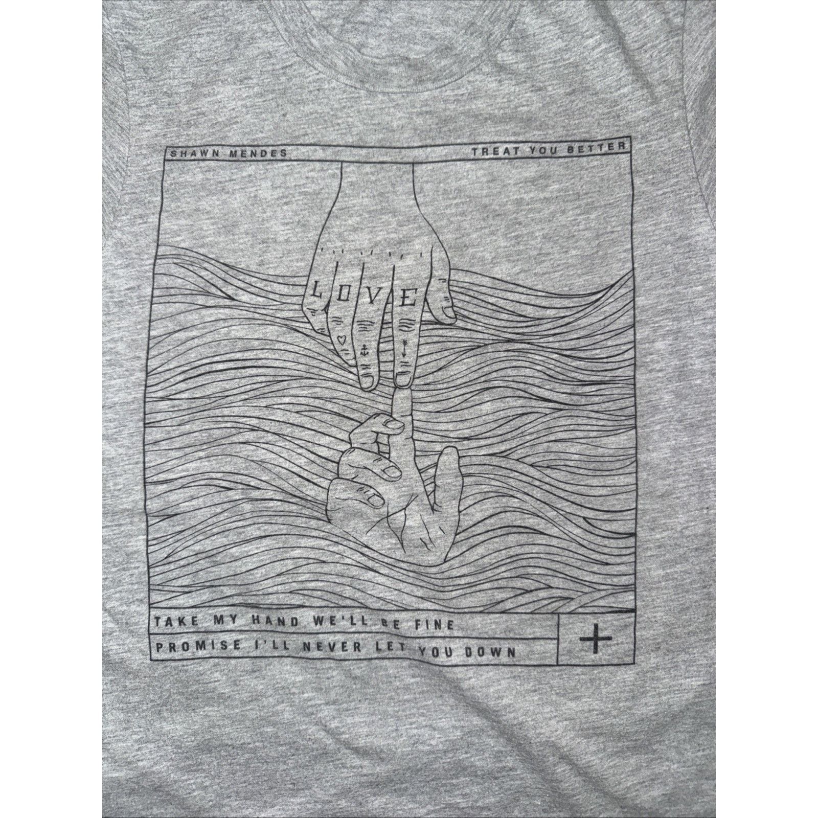 Band Tees × Vintage Shawn Mendes Concert Tour T-Shirt Men’s S Gray Graphic 16x25 Size US S / EU 44-46 / 1 - 2 Thumbnail